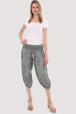 malito more than fashion Haremshose 7196 Aladinhose Capri mit Orient Print Einheitsgröße