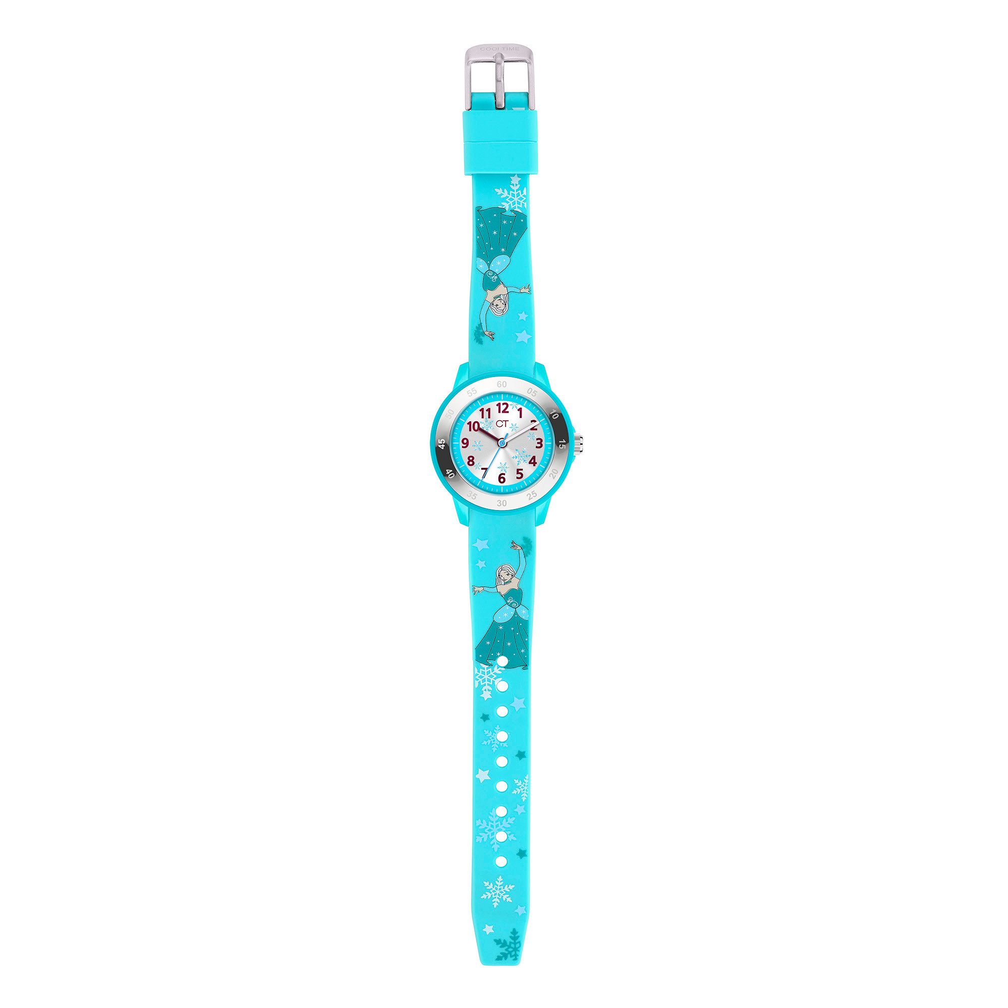 COOL TIME Quarzuhr The Cool Ice Princess CT-0054-PQ, Armbanduhr, Silikonarmband, Kinderuhr, Mädchen, analog