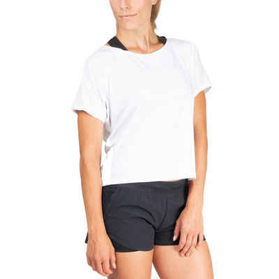 GYM AESTHETICS Funktionsshirt Fitness Shirt Cool Back für Damen Cropped, Sportshirt, Atmungsaktiv, Yoga