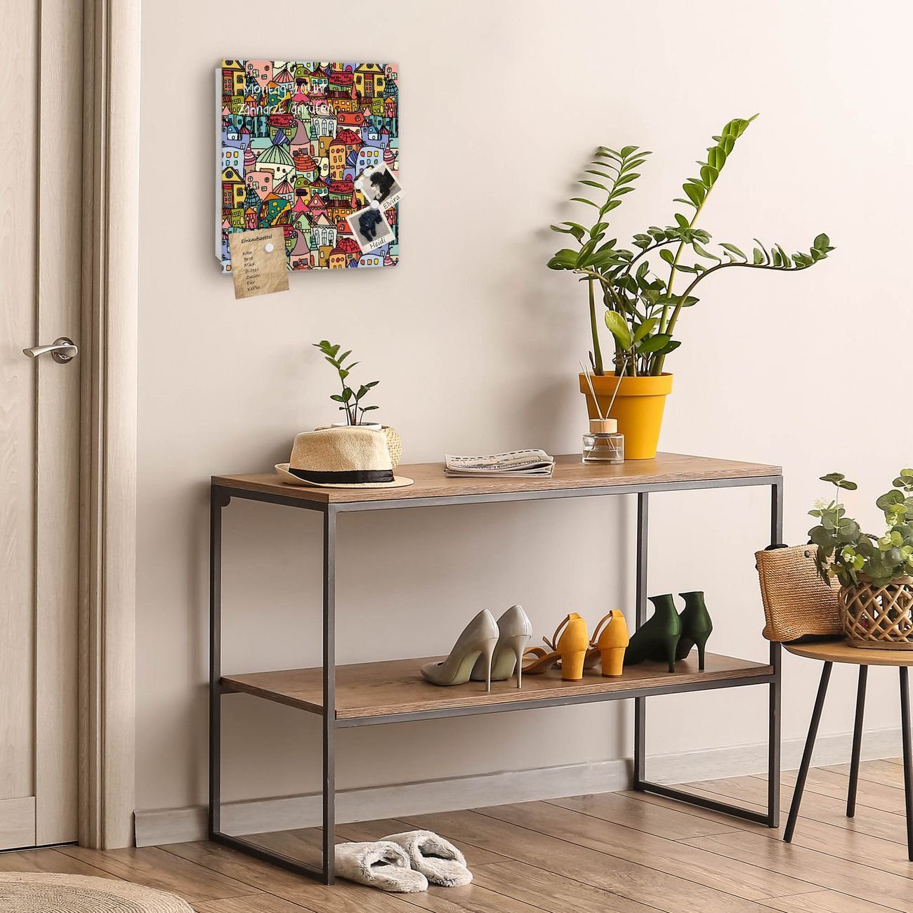 banjado Schlüsselkasten Glas Funky Town (Stahl günstig online kaufen