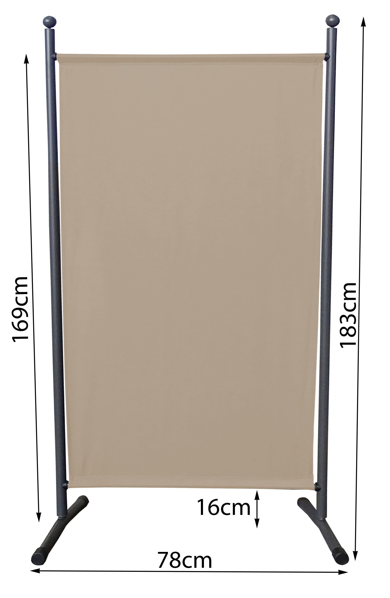 Quick Star Paravent Paravent 1tlg. 180x78cm Sand günstig online kaufen