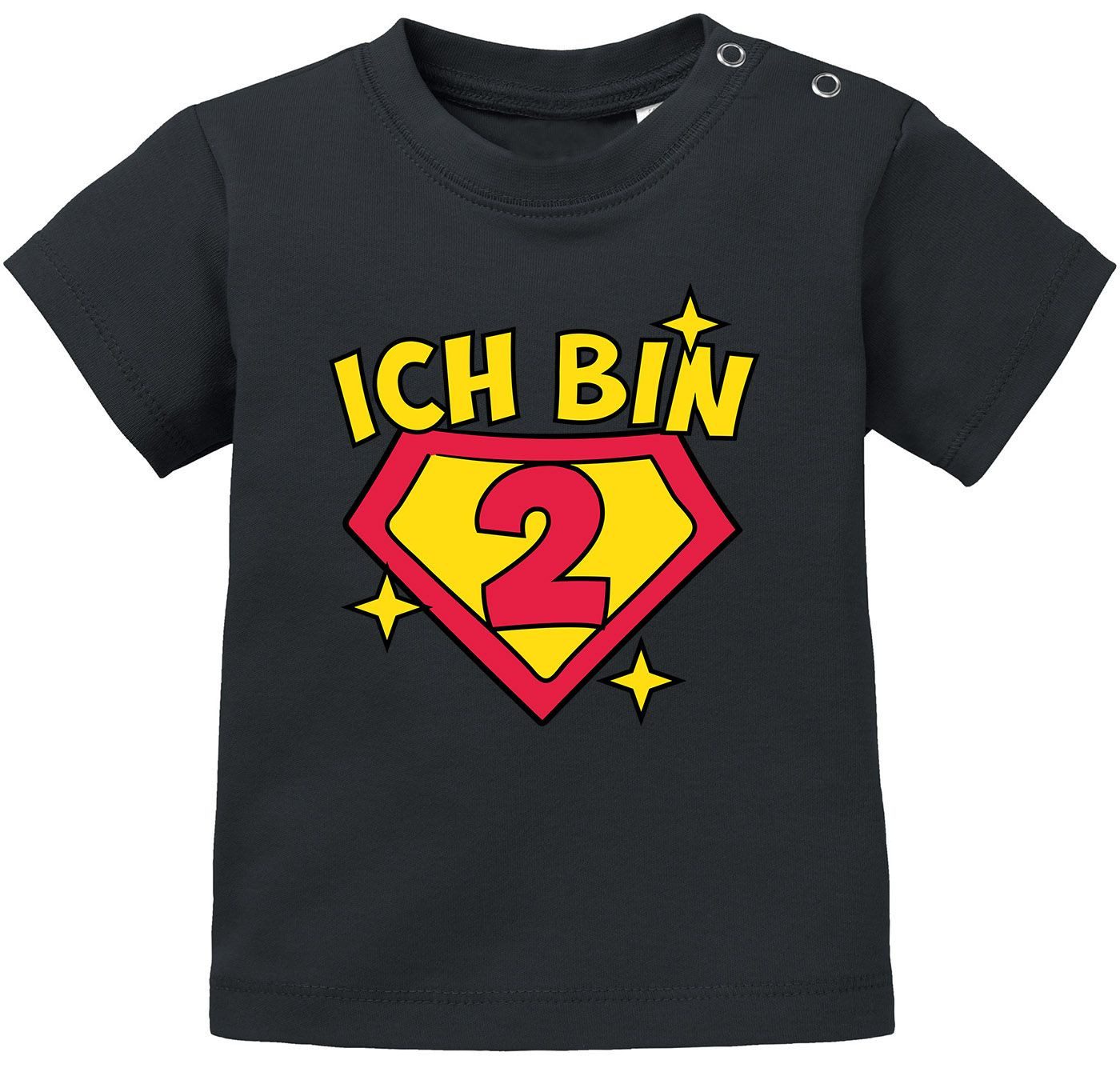 Print-Shirt Baby T-Shirt 1. und 2. Geburtstag Superheld Geschenk lustig