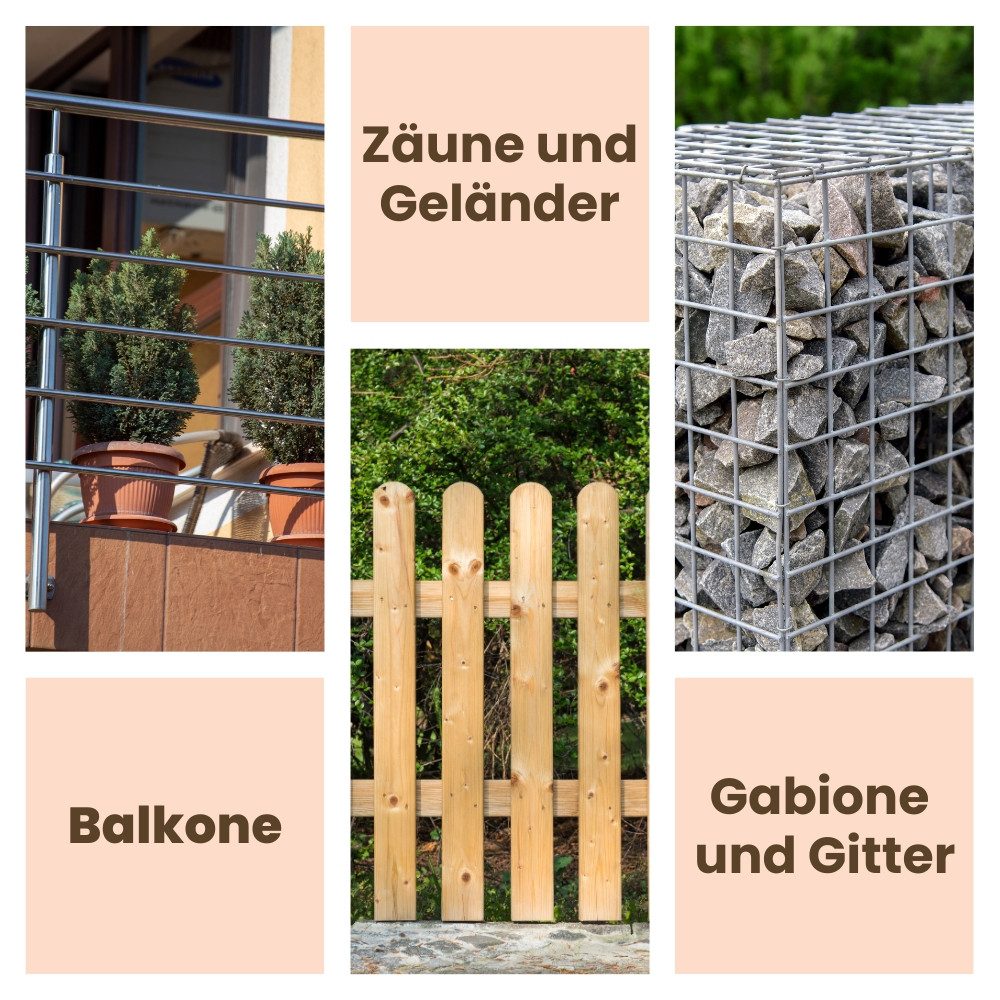 GarPet Blumentopf Hängender Blumentopf 5er Set Hängeblumentopf Hänge Blumentopf Geländer – Bild 5 von 5