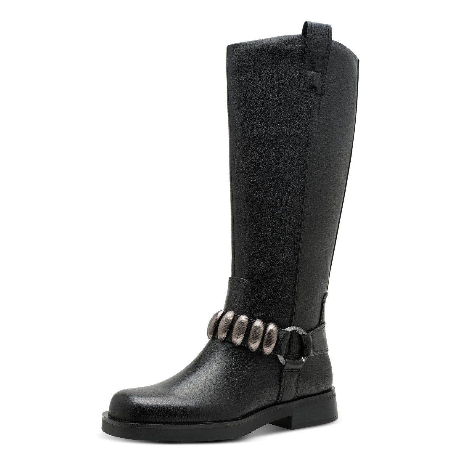 Tamaris Stiefel, Blockabsatz, Langschaftstiefel mit Schmuckelementen, im Bi günstig online kaufen