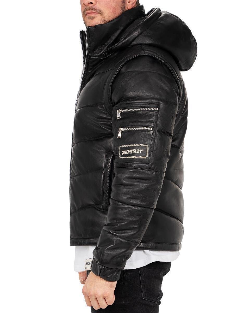 Reichstadt Bomberjacke Herren Regular Fit Jacke Echtleder 22RS032LUX Jacke und Weste in einem Produkt