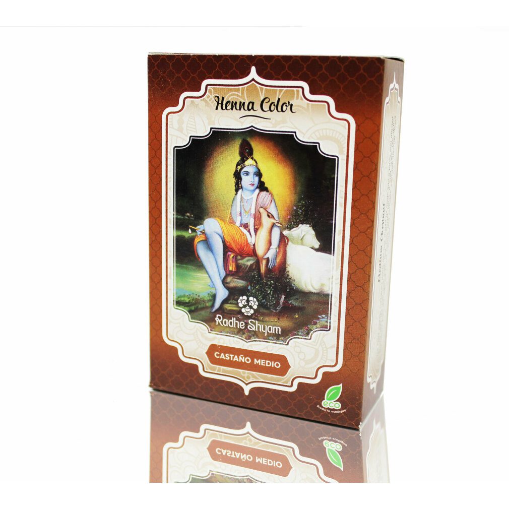 RADHE Mascara Henna Castaño Medio Polvo 100g