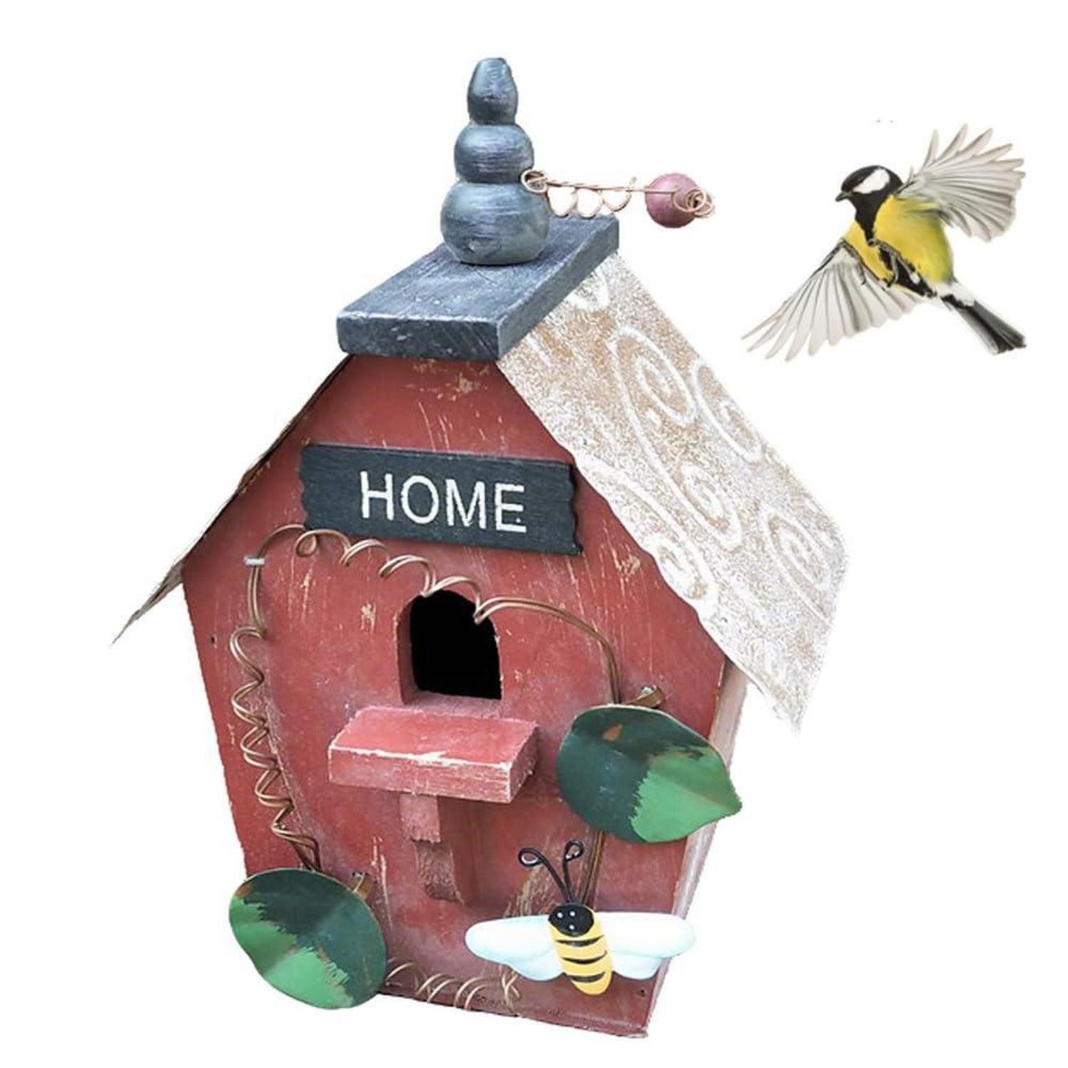LuxusKollektion Nistkasten Nistkasten Vogelhaus Rot/Grün Mini