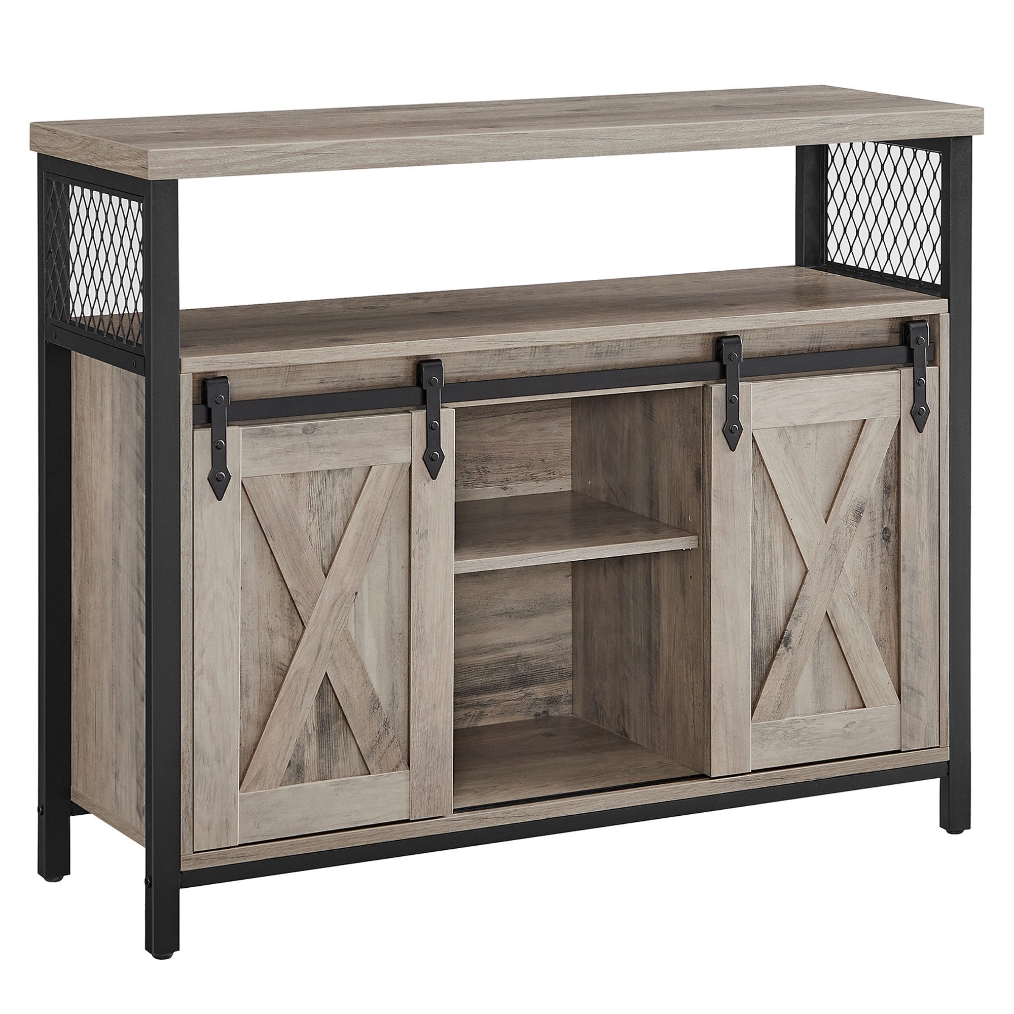 VASAGLE Sideboard Küchenschrank, mit 2 Schiebetüren günstig online kaufen