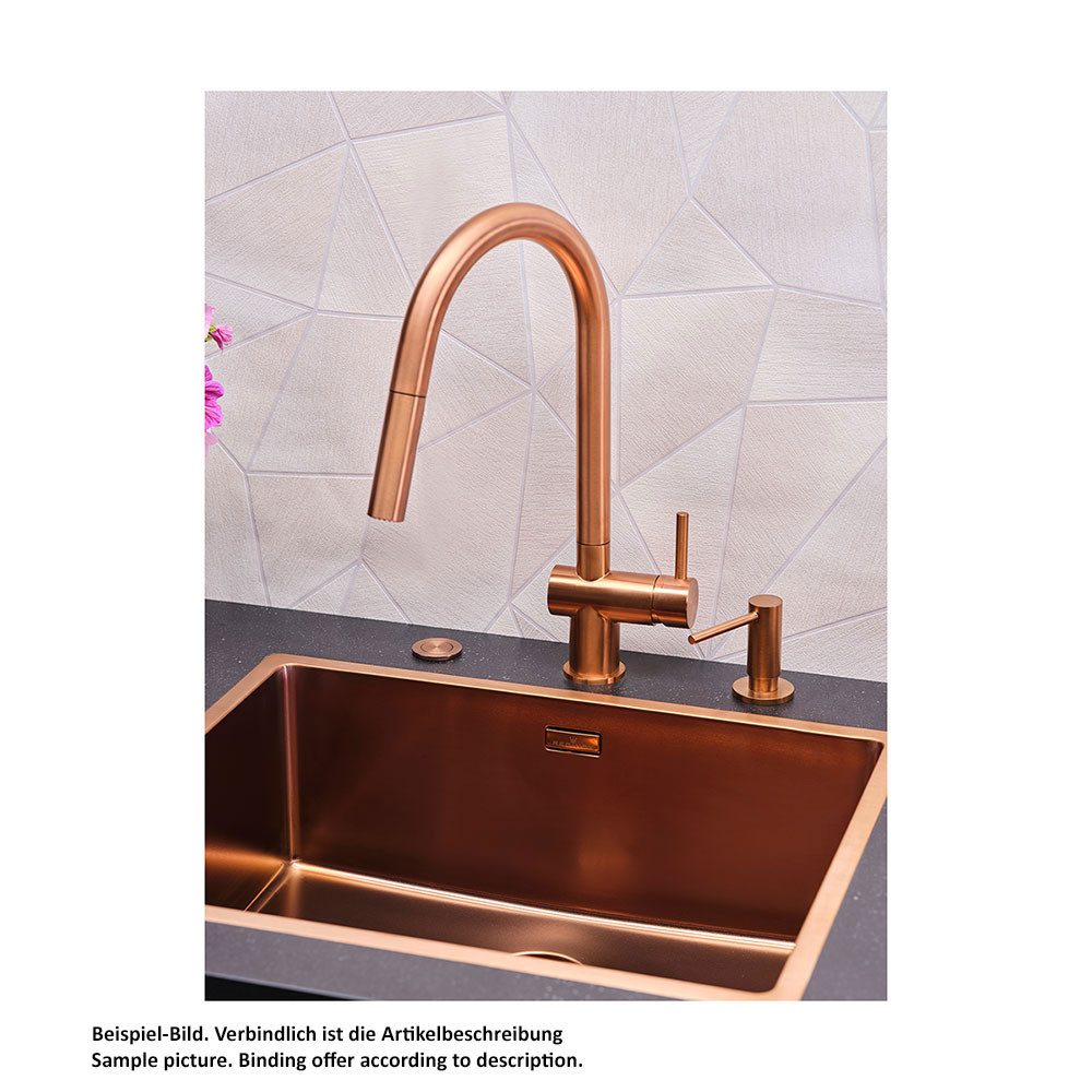 REGINOX Küchenarmatur Flint mit Auszug Auslauf, Copper II