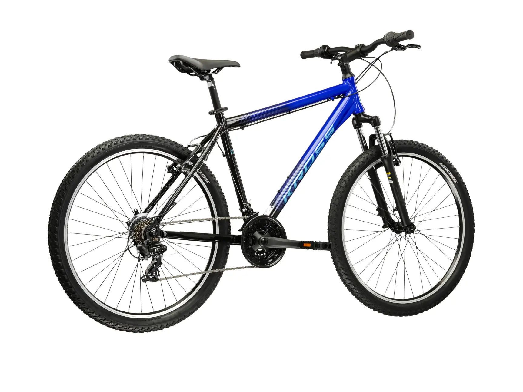 Kross Mountainbike KROSS Mountainbike Hardtail 26" Hexagon X100 blau 21 Gänge 2026, 21 Gang Shimano TOURNEY TY300 Schaltwerk, Kettenschaltung, Rahmen aus Aluminium Performance