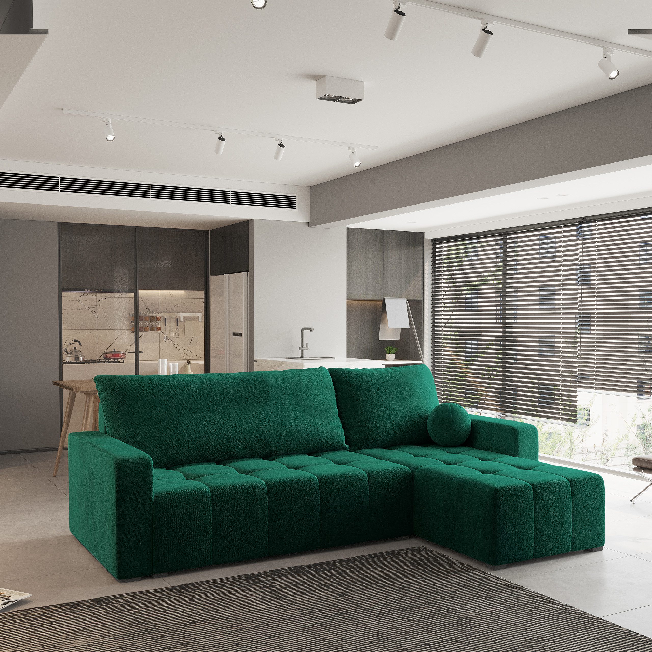 Masseno Ecksofa VOLIRA mit Schlaffunktion L-Form, Sofa mit Bettkasten günstig online kaufen