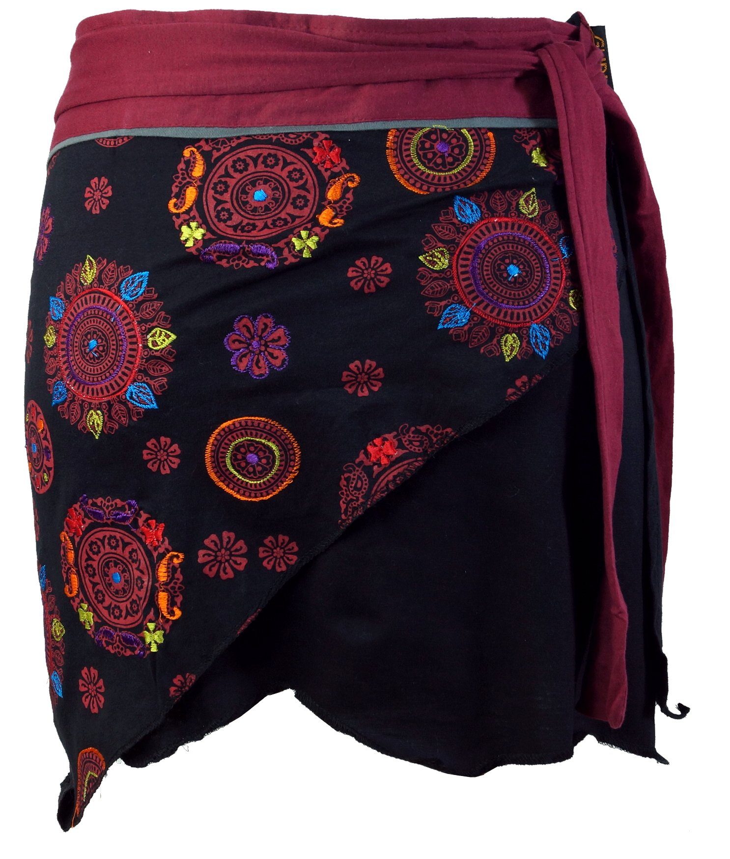 Guru-Shop Minirock Minirock Boho chic, Wickelrock, günstig online kaufen