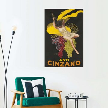 Posterlounge Wandfolie Leonetto Cappiello, Asti Cinzano, Wohnzimmer Vintage Malerei