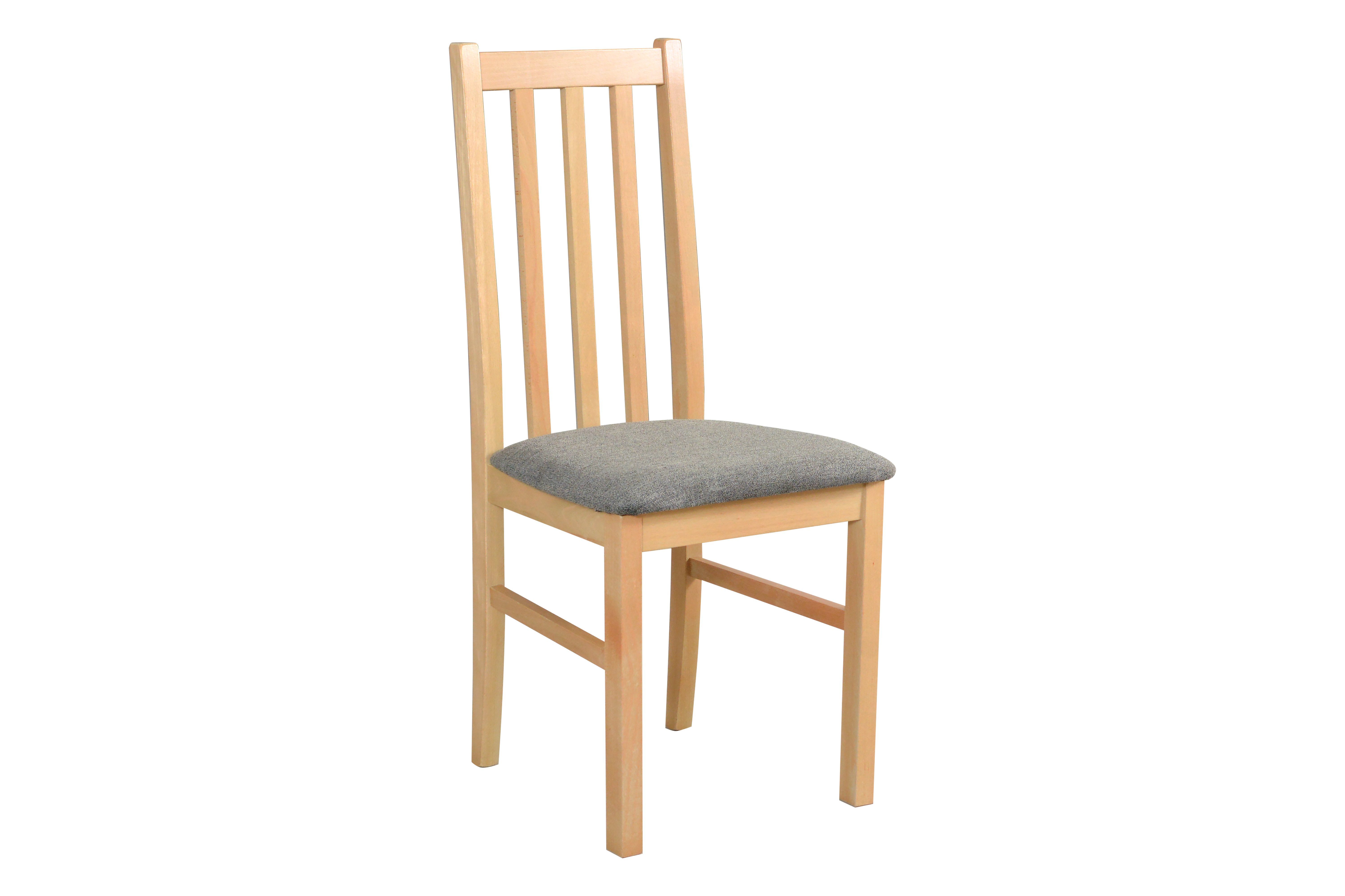 Beautysofa Esszimmerstuhl Stuhl BOSS (2 Stk. pro Satz) aus Holz mit gepolstertem Sitz (2 St), Beine:schwarz,weiß,Nuss,sonoma,stirling,grandson