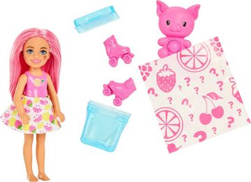 Barbie Anziehpuppe Pop Reveal kleine Chelsea-Puppe der Fruit Serie, mit 5 Überraschungen