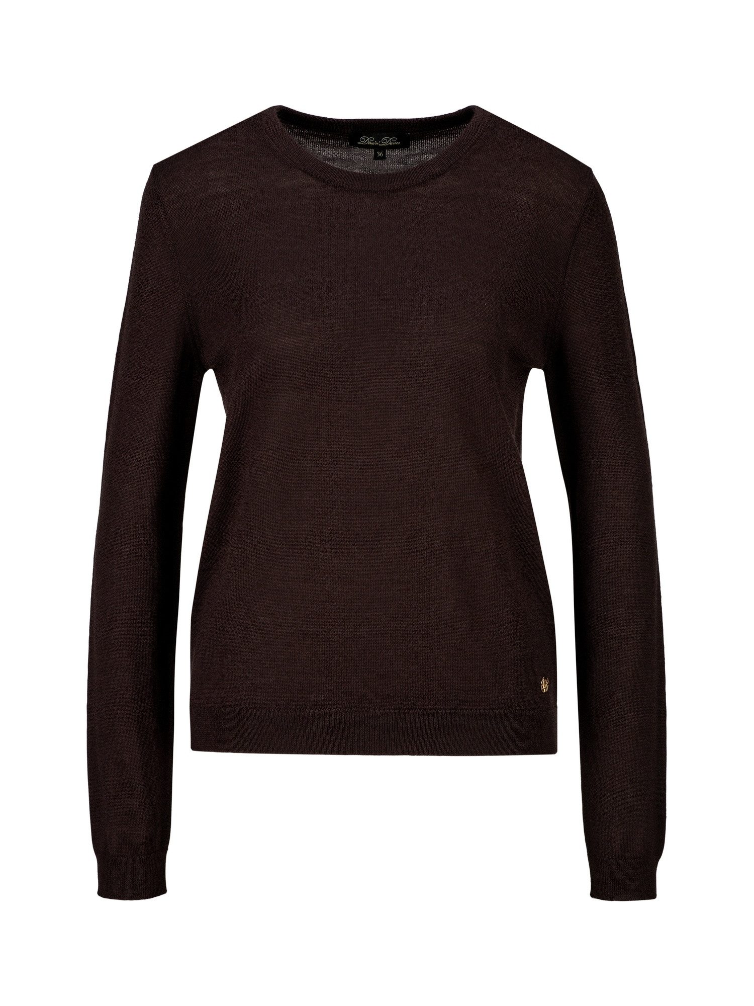 Dine ´n´ Dance Strickpullover Cynthia aus 100 % Merinowolle, Rundhals und Langarm