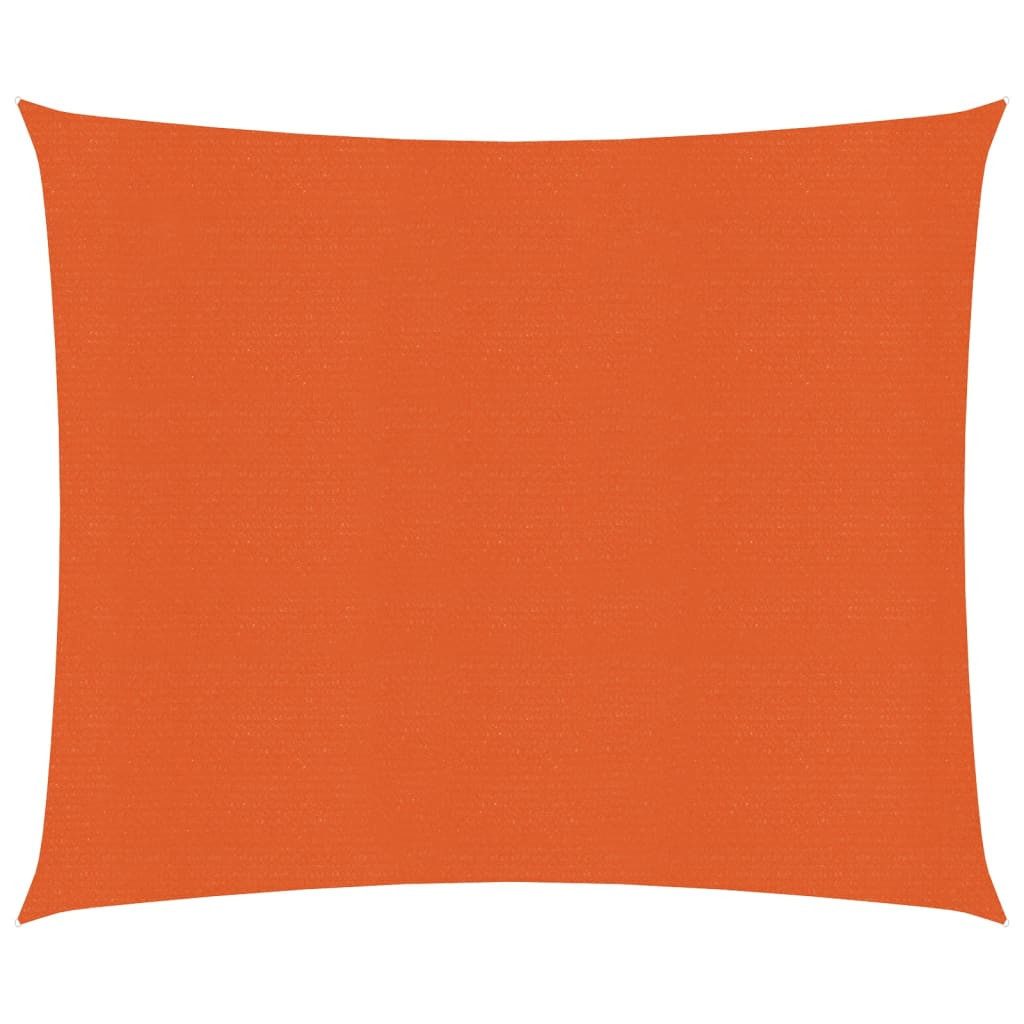 Sonnensegel 2 x 25 m Sonnensegel 160 gm² Orange 2x2,5 m HDPE