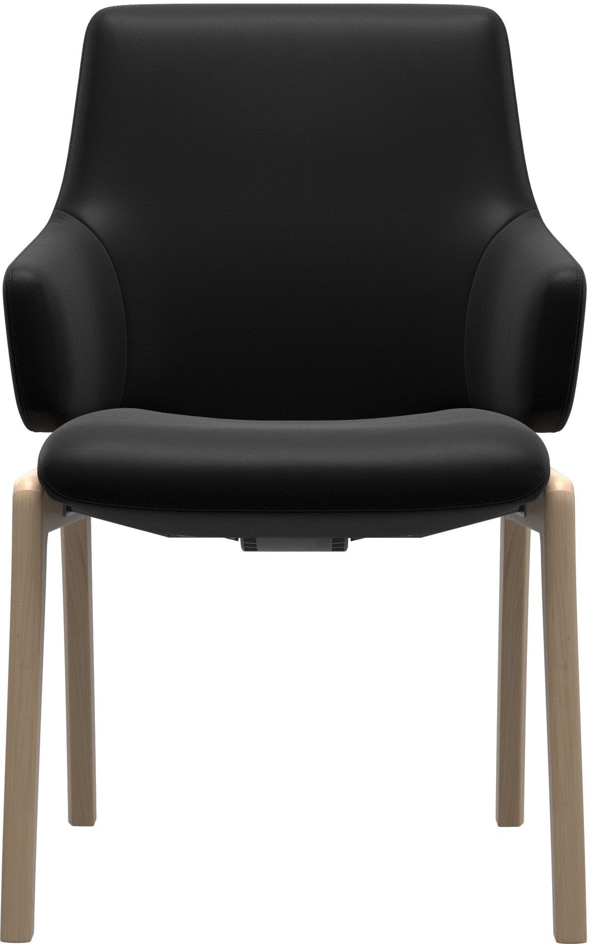 Stressless® Polsterstuhl Laurel, Low Back mit Armlehne, Größe L, mit abgerundeten Beinen in Walnuss