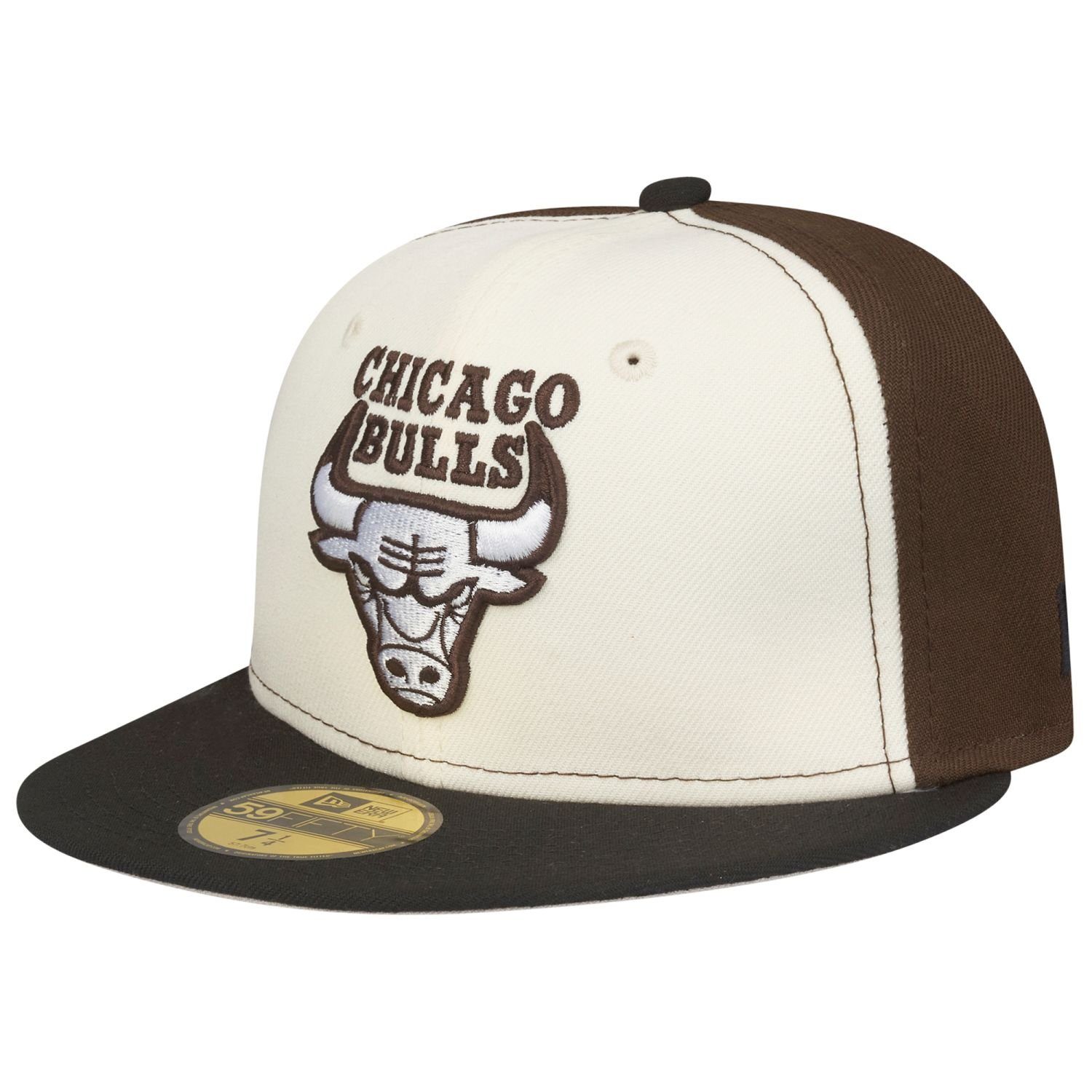 New Fitted Cap 59Fifty chrome Chicago Bulls walnut Era