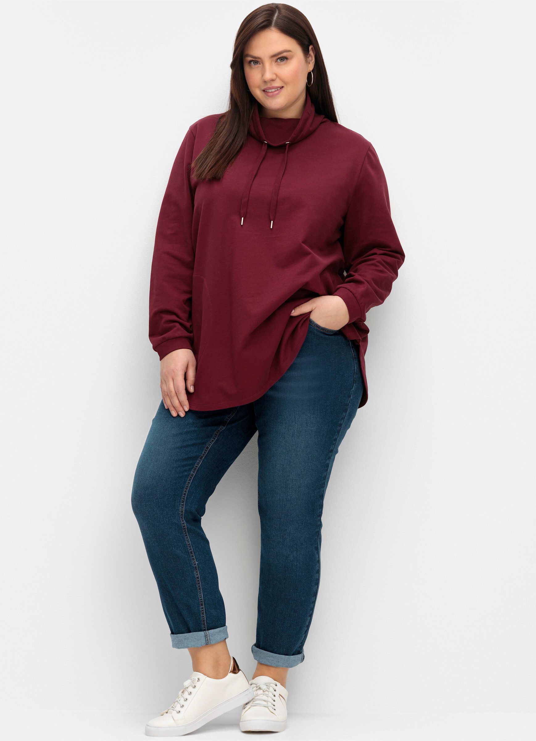Sheego Bequeme Jeans 5-Pocket-Jeans . im komfortablen Curvy-Schnitt VERENA günstig online kaufen