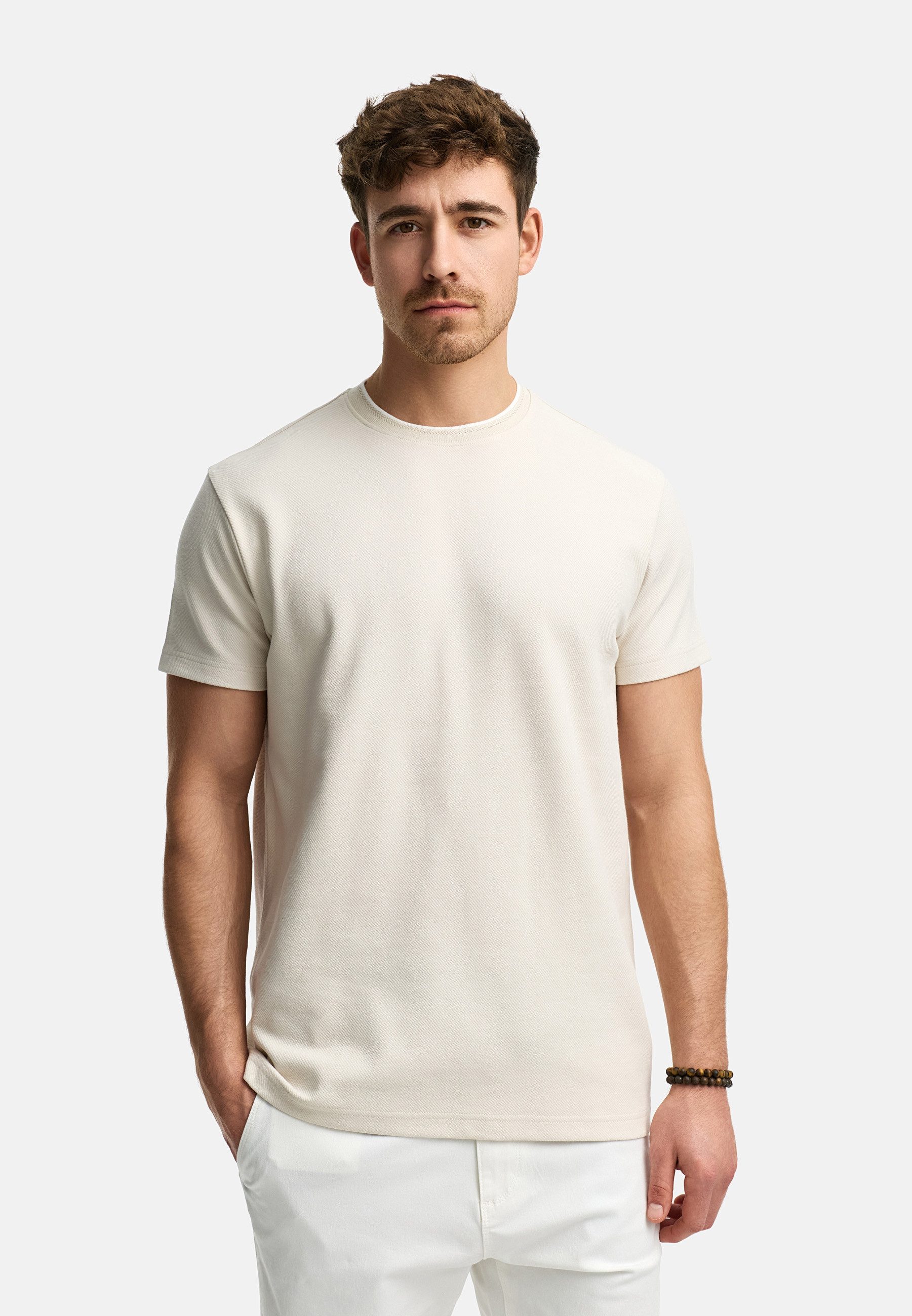 Indicode T-Shirt INSandt mit strukturierter Oberfläche günstig online kaufen