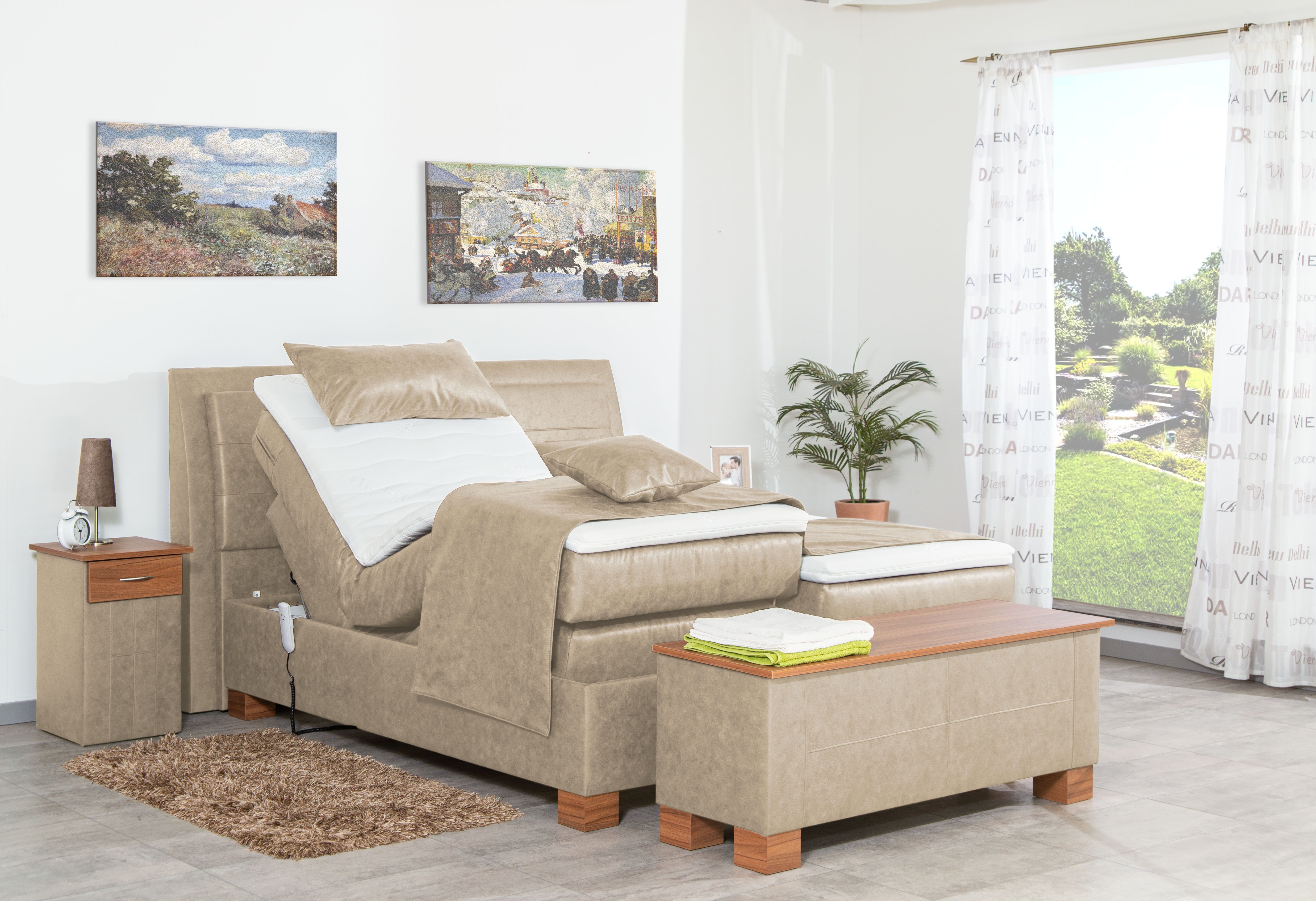 Meisterbetten Boxspringbett Like (mit Motor, 7-Zonen günstig online kaufen