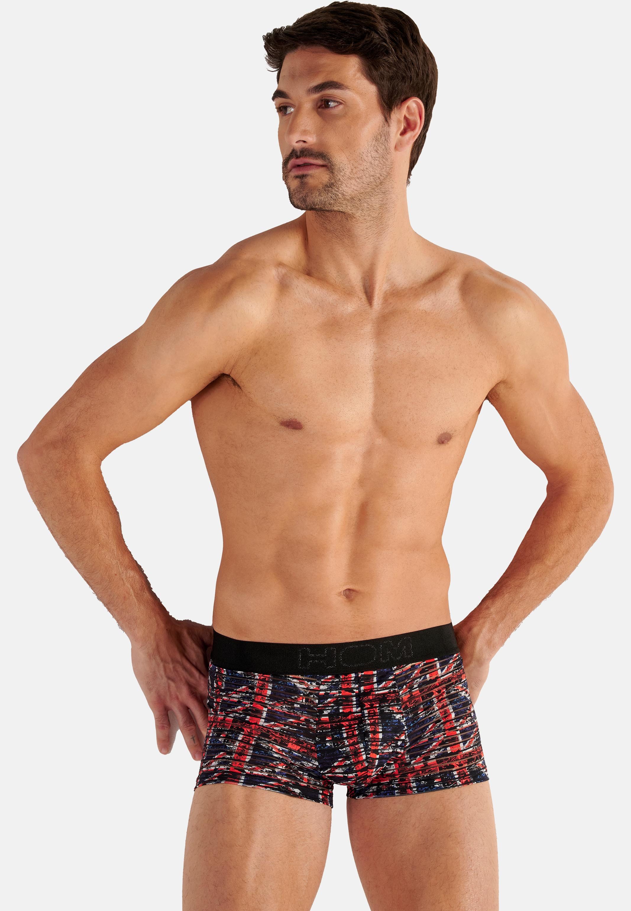 Hom Retro Boxer Malcom (1-St) Hipster Short / Pant - ohne Eingriff - Atmungsaktiv