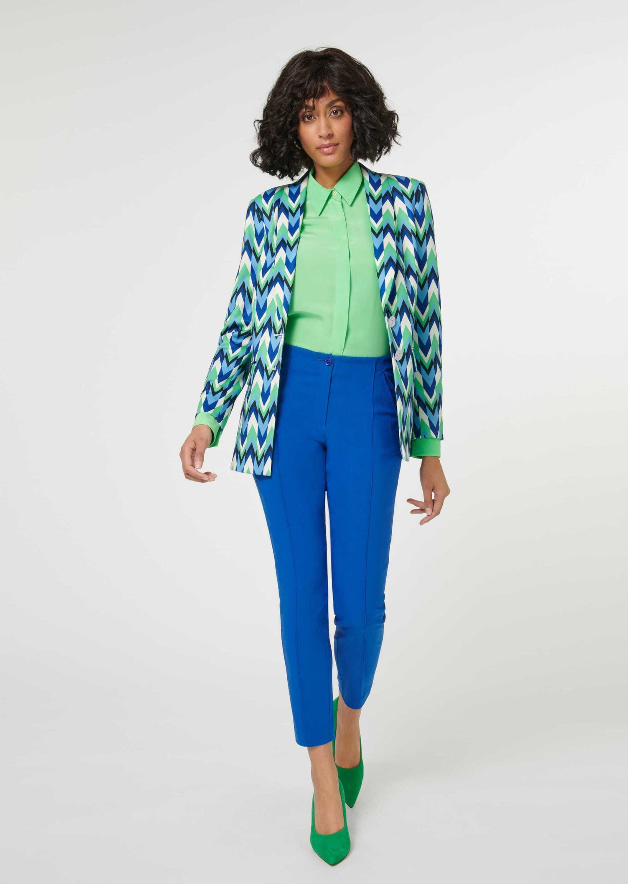 MADELEINE Kurzblazer Bedruckter Blazer mit Schalkragen