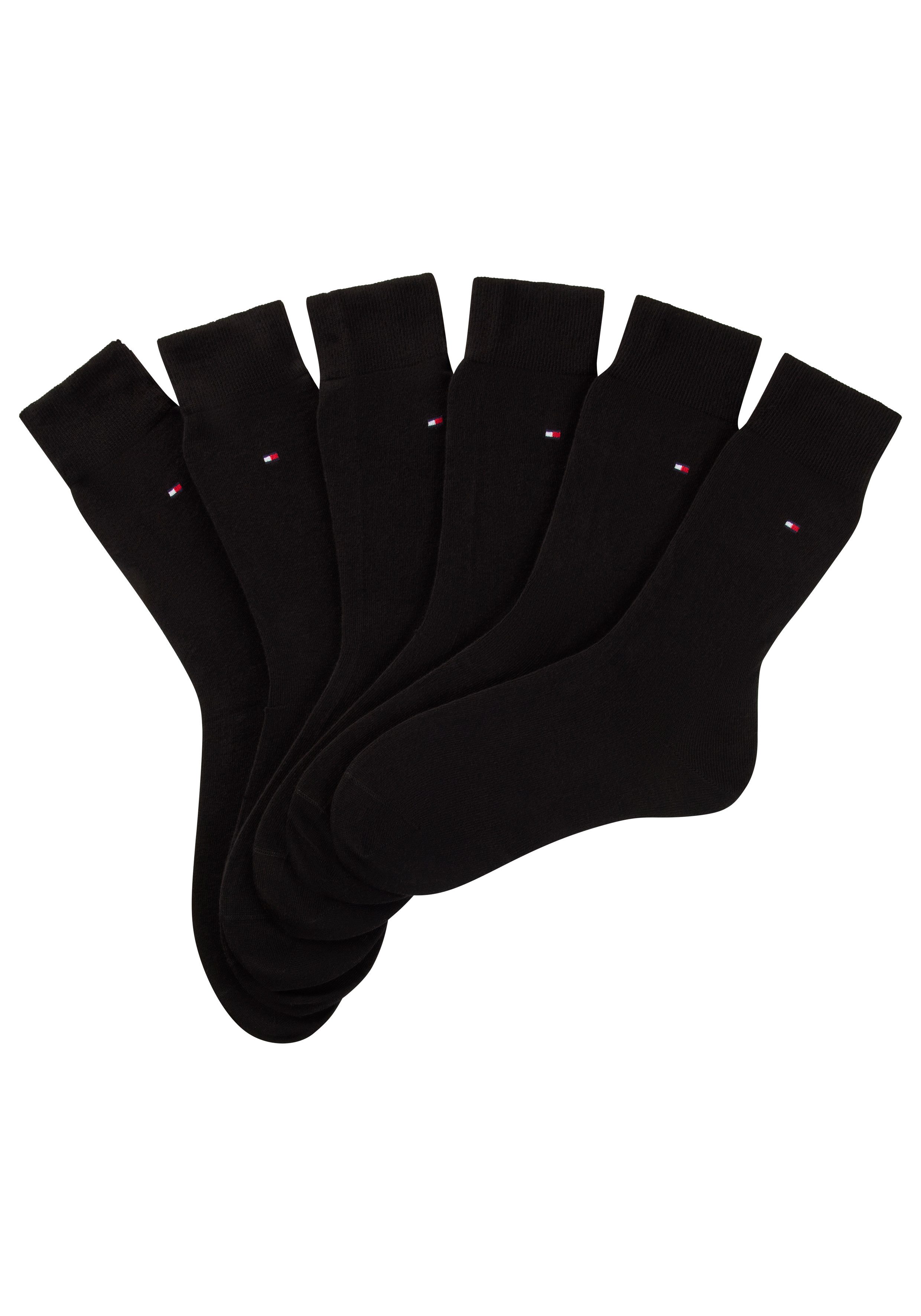 Tommy Hilfiger Socken TH MEN SOCK 6P ECOM (Packung, 6-Paar, 6 Paar) Gekämmte Baumwolle, atmungsaktiv, druckfreier Bund