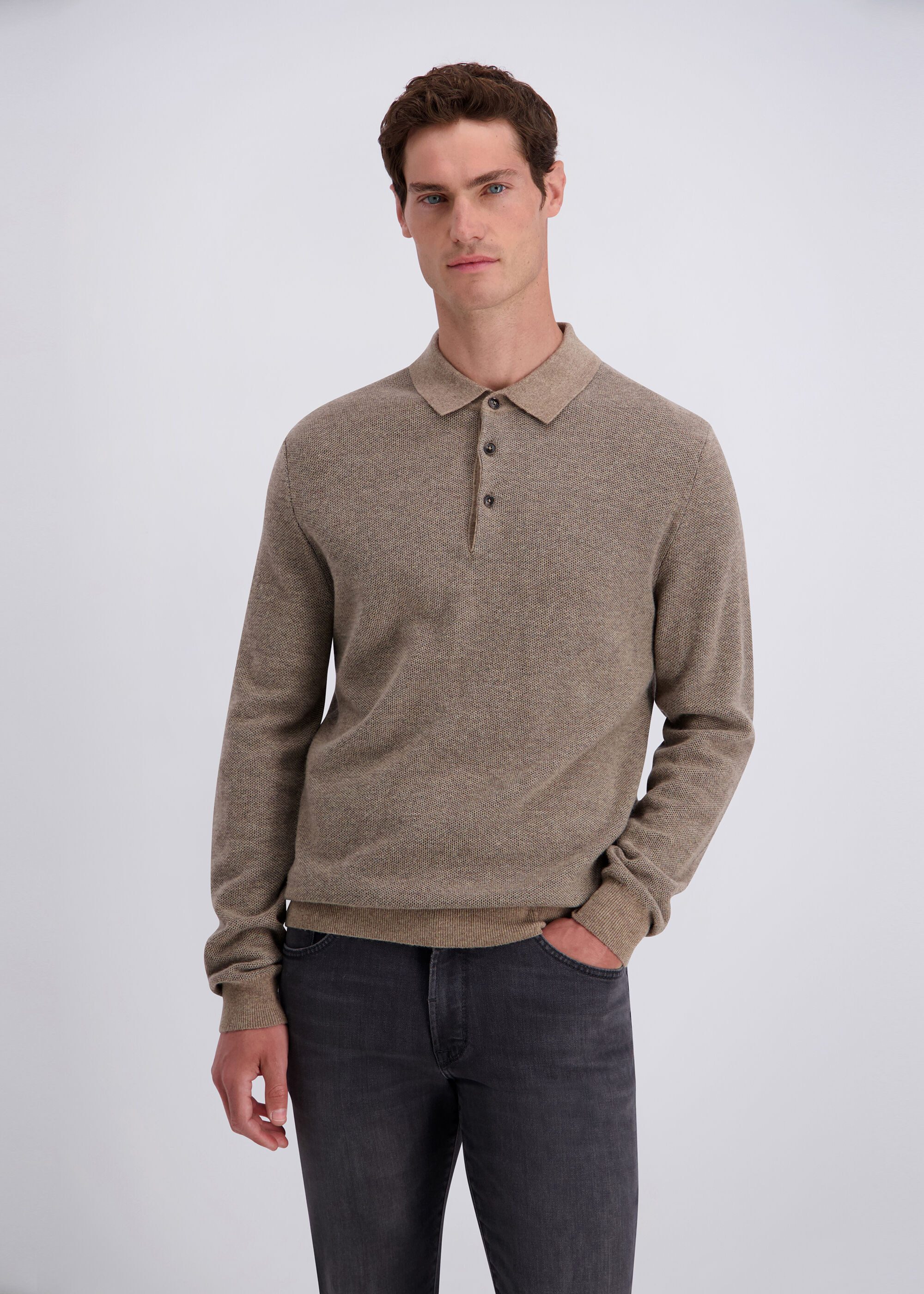 Pierre Cardin Strickpullover mit Kragen