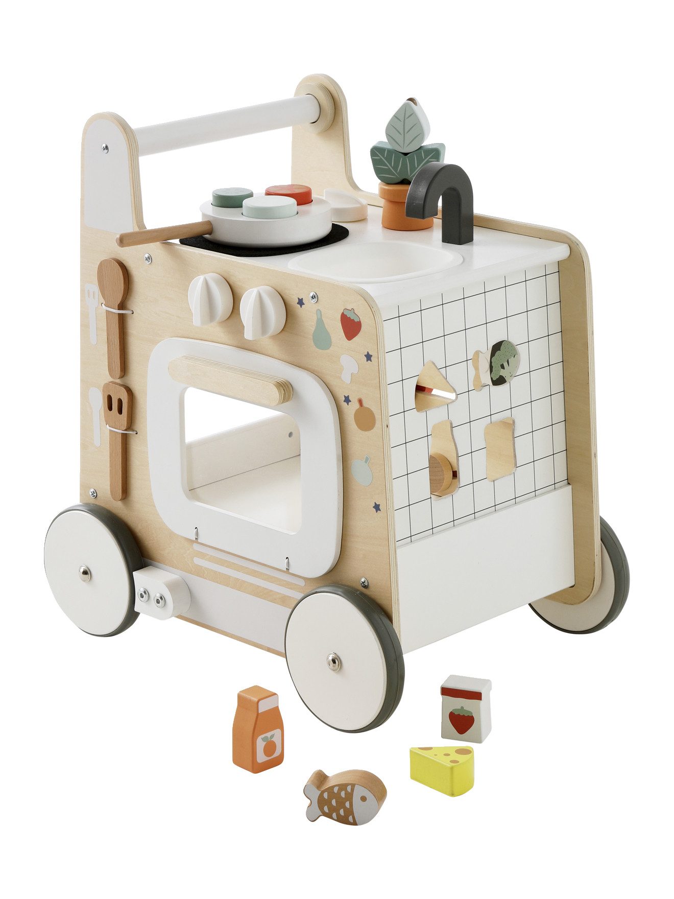 vertbaudet Lauflernwagen 3-in-1-Lauflernwagen mit Spielküche günstig online kaufen