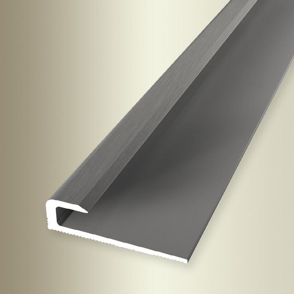 PROVISTON Abschlussprofil Aluminium, 30 x 2600 mm, Edelstahl Geschliffen, Abschlussprofil