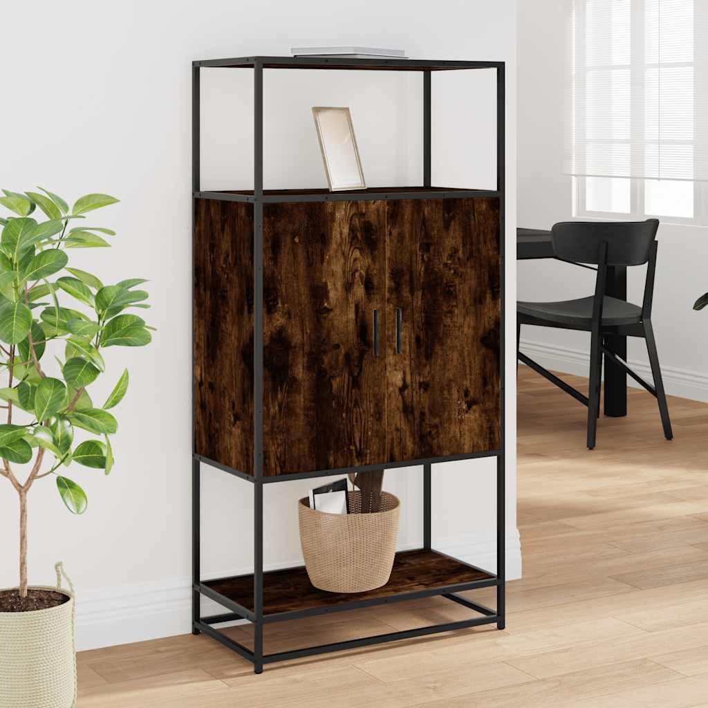 vidaXL Highboard Highboard Räuchereiche 68x35x139 cm günstig online kaufen