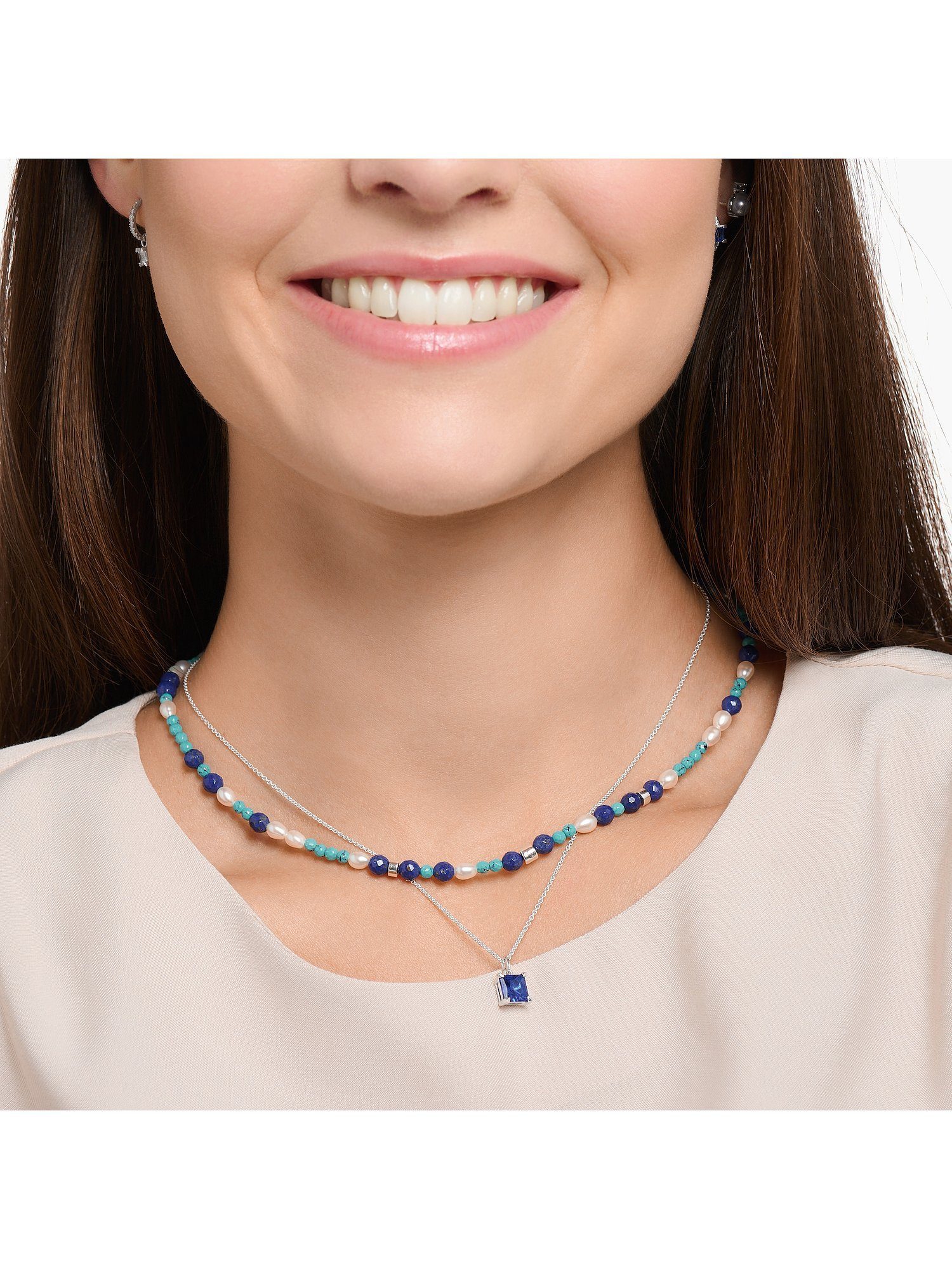 THOMAS SABO Silberkette bunt...