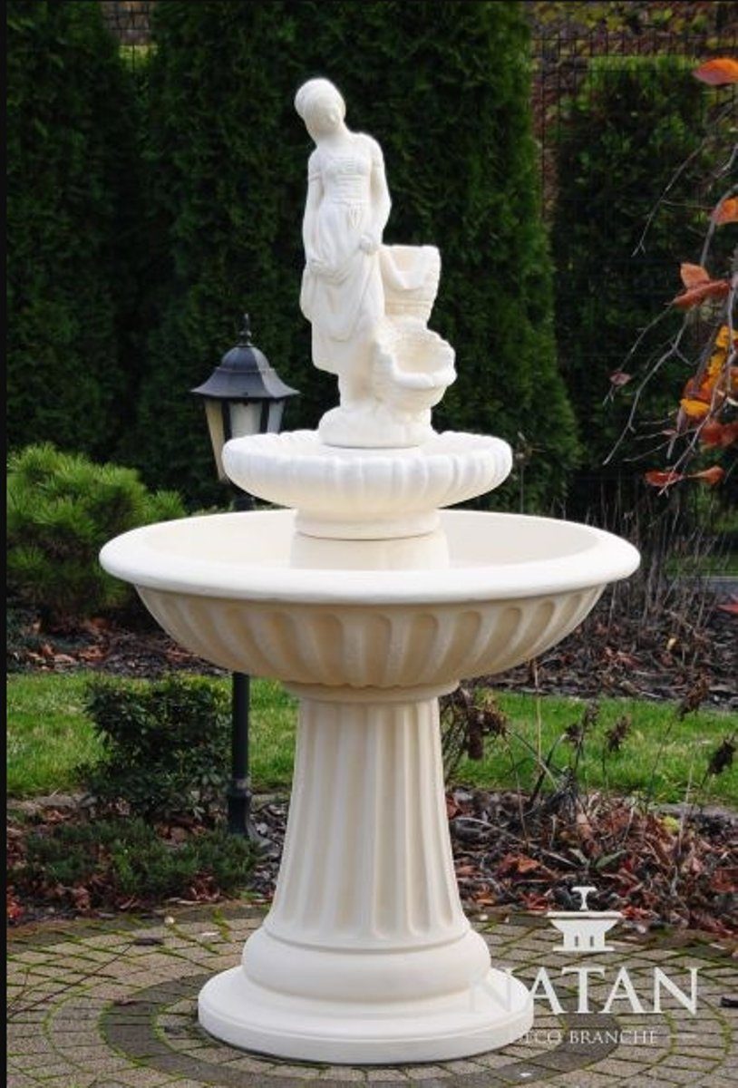 Skulptur Zierbrunnen Fontaine JVmoebel Neu Teich Garten Deko Brunnen Skulptur