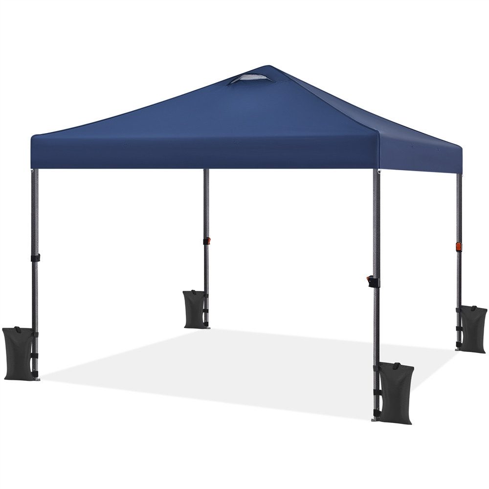 Yaheetech Faltpavillon, 3x3m Höhenverstellbar Pop-Up Faltzelt Pavillon Faltbar UV-Schutz 50+