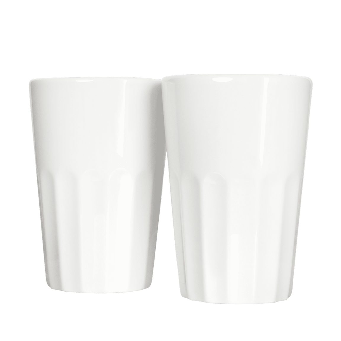 White Latte-Macchiato-Tasse in Taste klimaneutral, spülmaschinenfest, Kaffeetasse, ml, Made 100% Porzellan, Manufaktur Mahlwerck EU 400 Pearl French