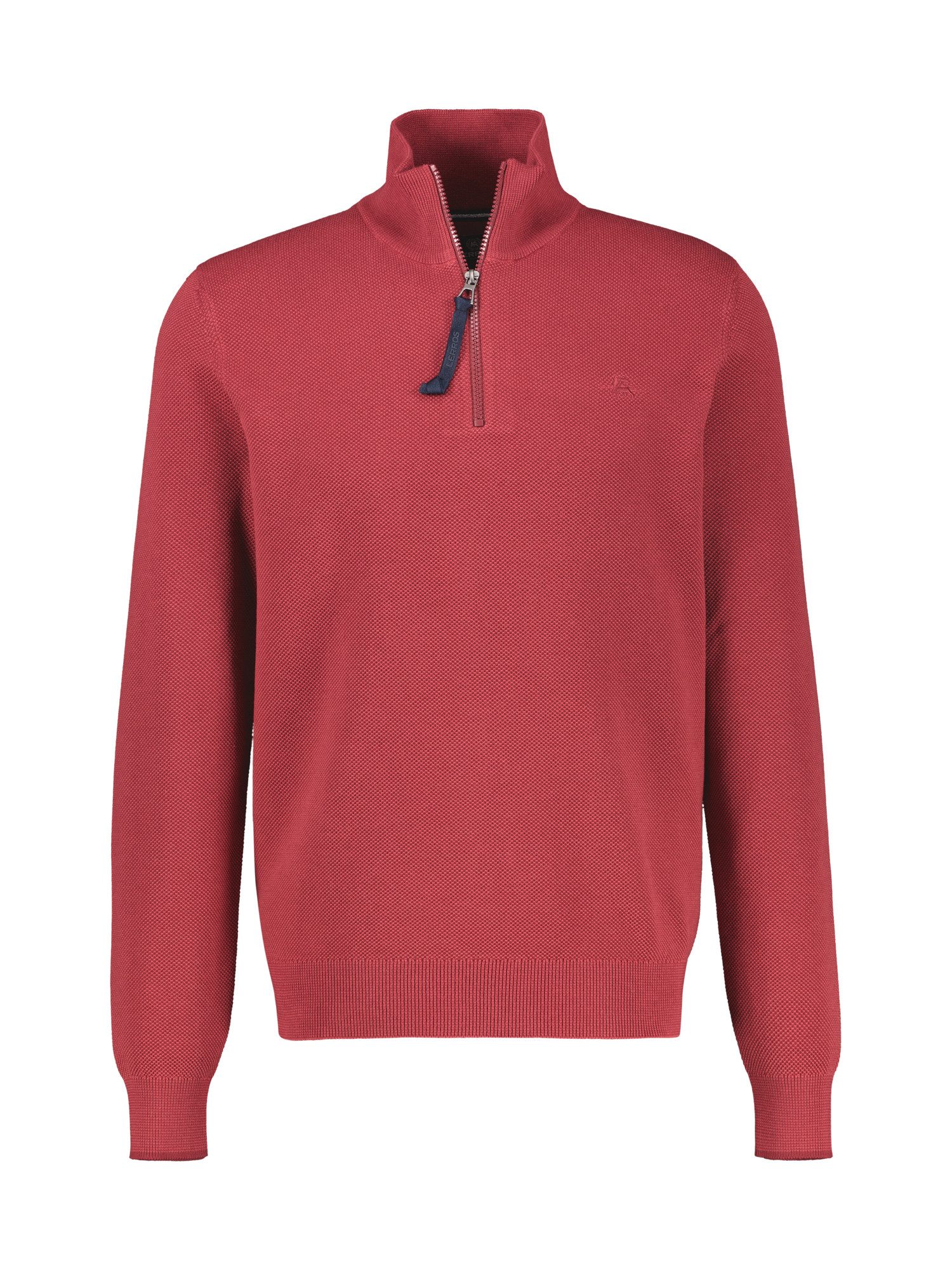 LERROS Sweatshirt Troyer in 2-Tone-Optik aus Baumwollstrick, große Größen