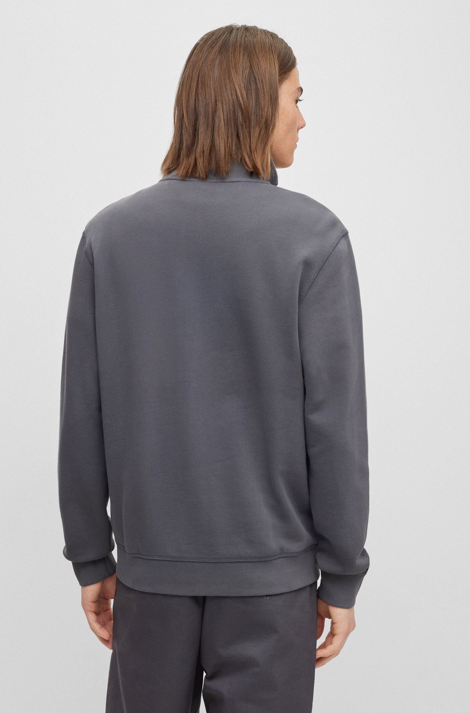mit Dark_Grey Brust der ORANGE Markenlabel Sweatshirt BOSS auf Zestart