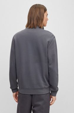 BOSS ORANGE Sweatshirt Zestart mit Markenlabel auf der Brust