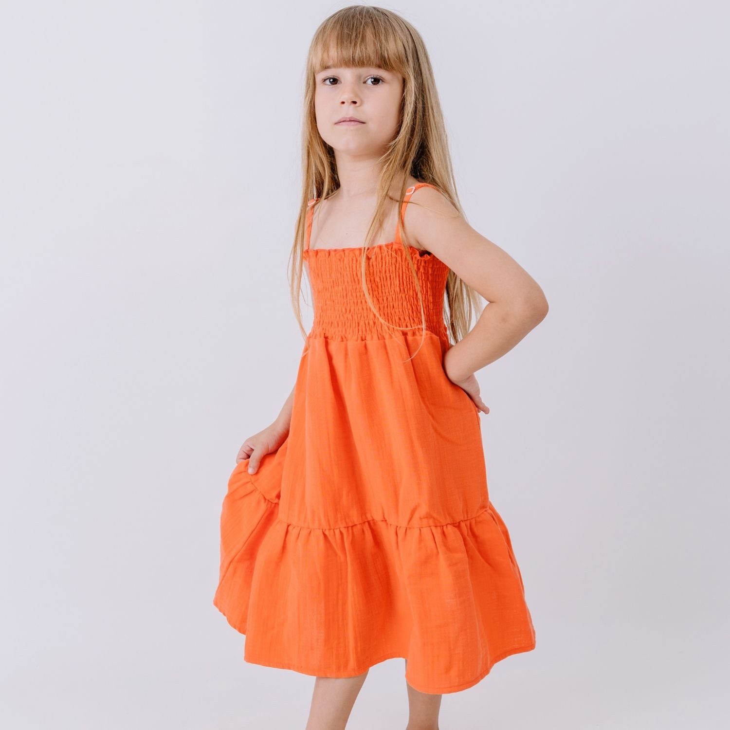 Walkiddy Sommerkleid Walkiddy Kinder Bio Baumwolle GOTS Koralle nachhaltig - Bio Baumwolle,GOTS, Kinderbekleidung,nachhaltige Klamotten