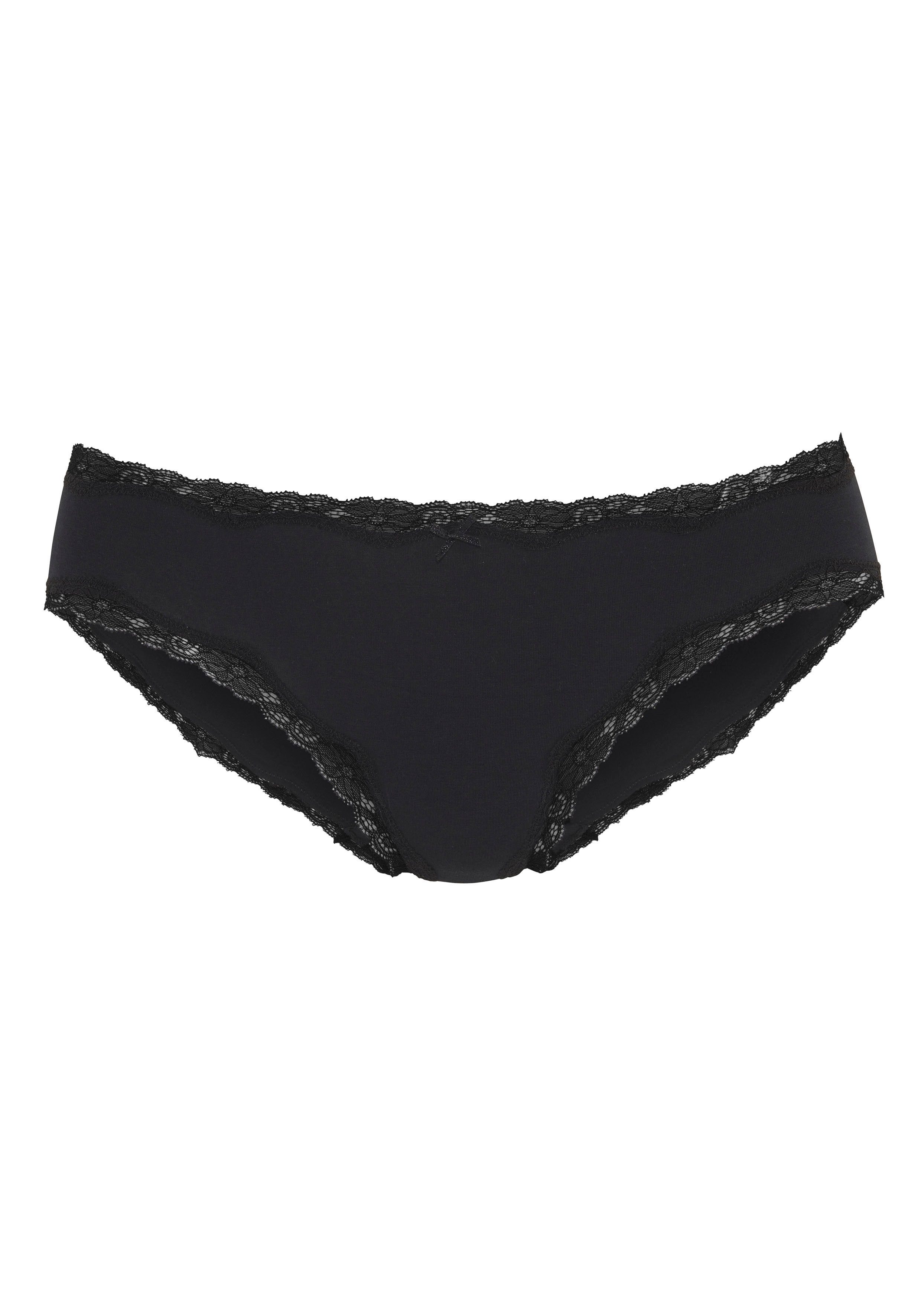 Vivance by Lascana Jazz-Pants Slips (5er-Pack) aus elastischer Baumwolle, mit Spitzenabschluss – Bild 4 von 5