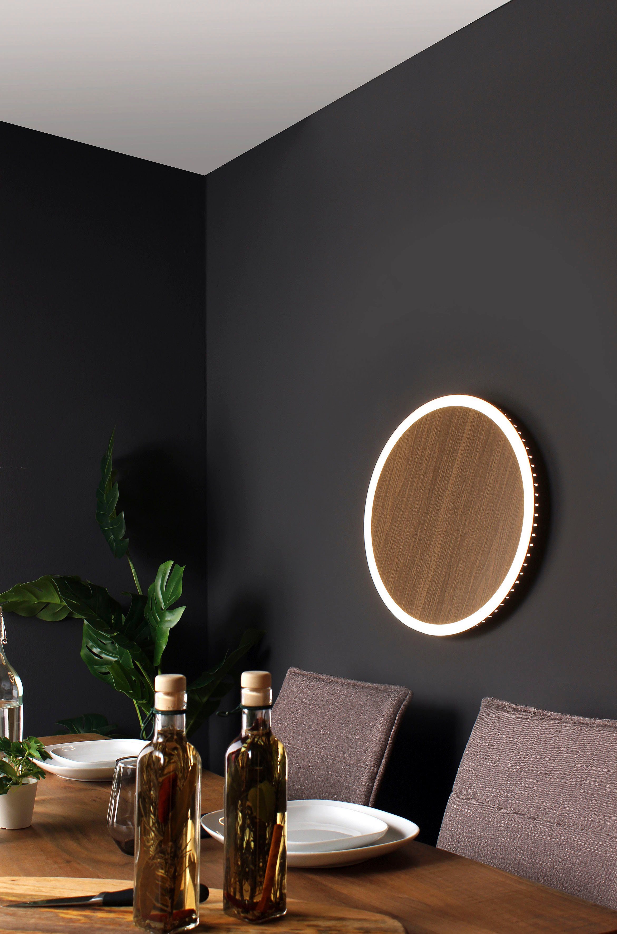 LED integriert LED Deckenleuchte Design Moon, LUCE fest