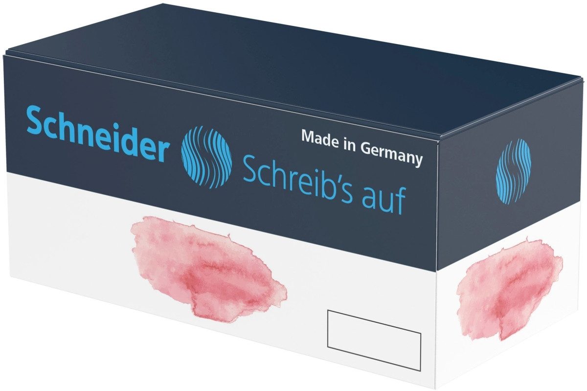 SCHNEIDER Füllhalter Tintenpatrone Standard Pastell VE=10x 6 Stück farbig sortiert