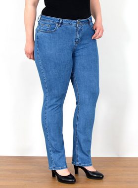 ESRA Straight-Jeans FG4 Straight Jeans Damen High Waist Jeans Stretch Übergröße Plus Size