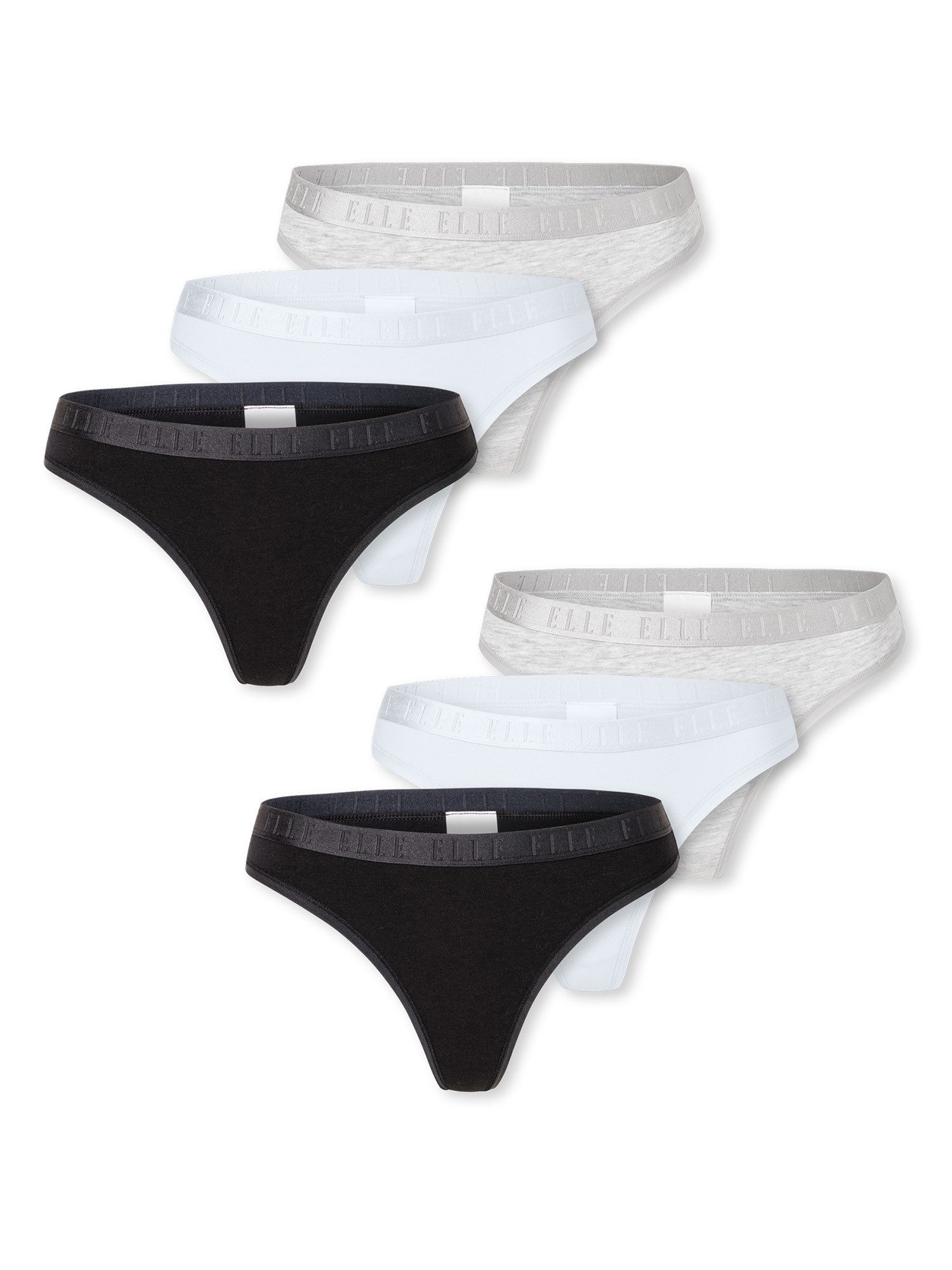 Elle Tanga Thong - ELLE SUPER SOFT (6-St) unterhose unterwäsche tanga