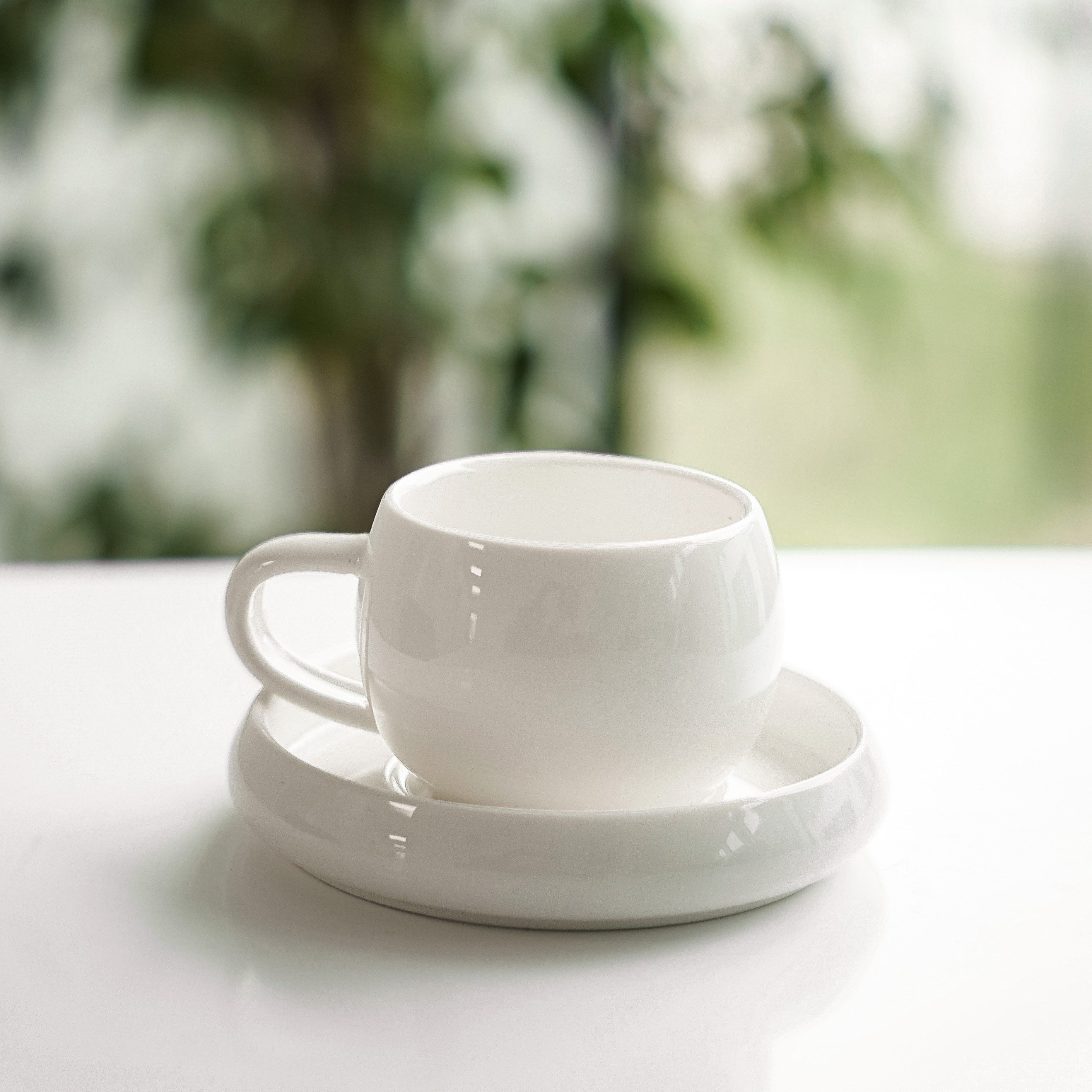 Almina Kaffeeservice Lissa Bonna Mokkatassen mit Untertellern (12-tlg), 6 Personen, Porzellan, 12-teiliges-Set