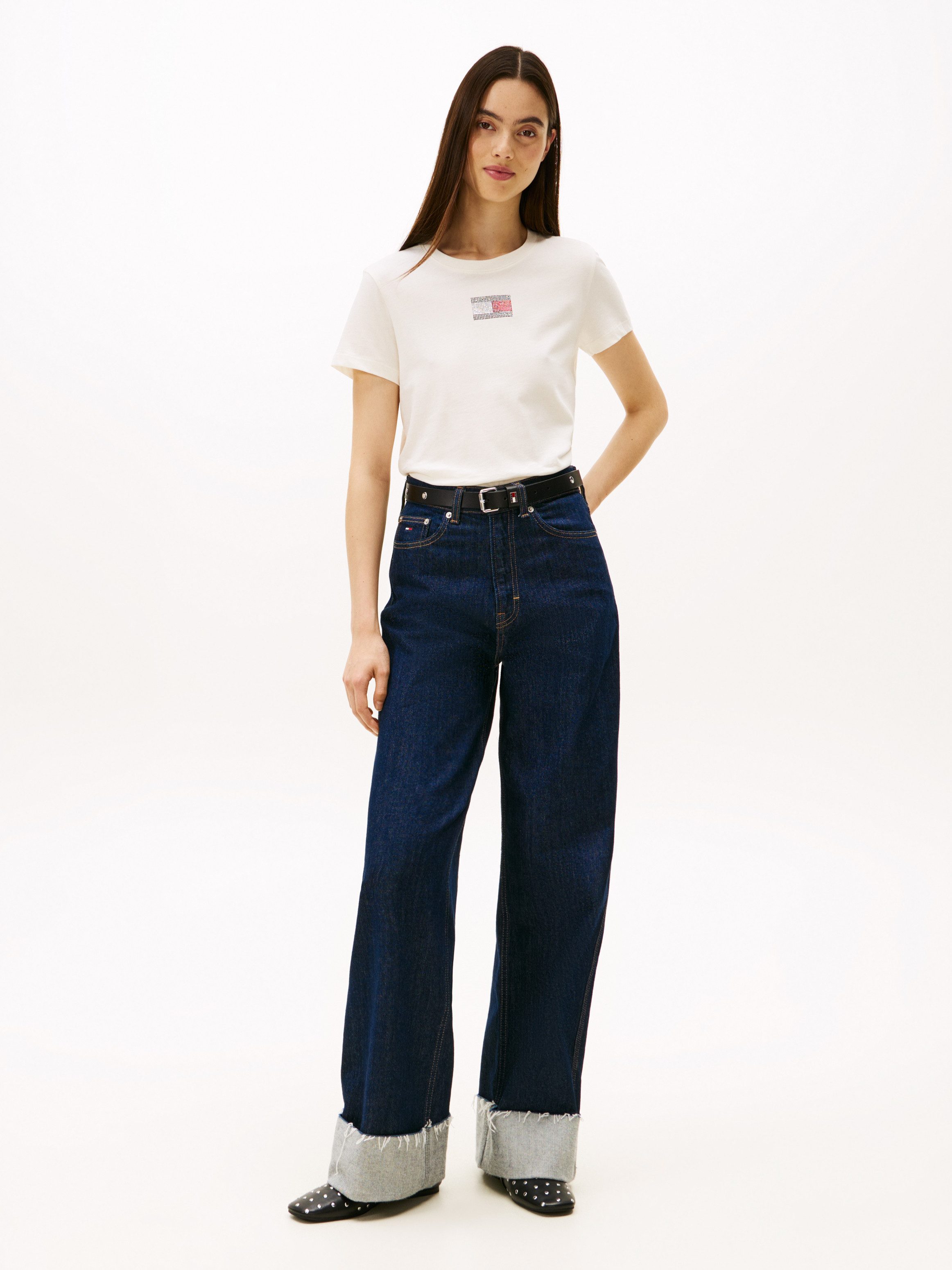 Tommy Jeans Kurzarmshirt TJW REG PARTY FLAG TEE EXT