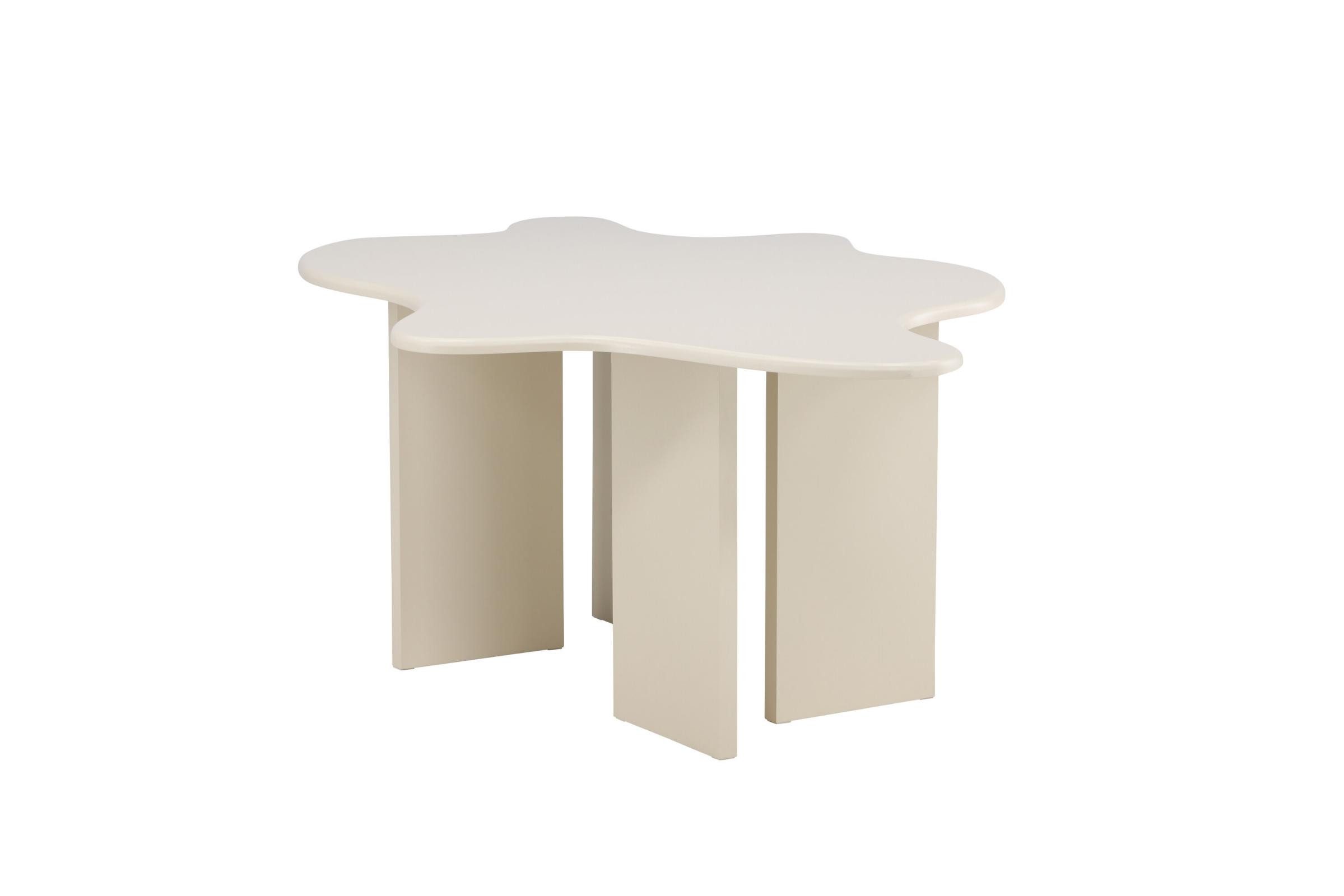 Venture Home Esstisch Flower Esstisch 123x190 cm beige. (1-St)
