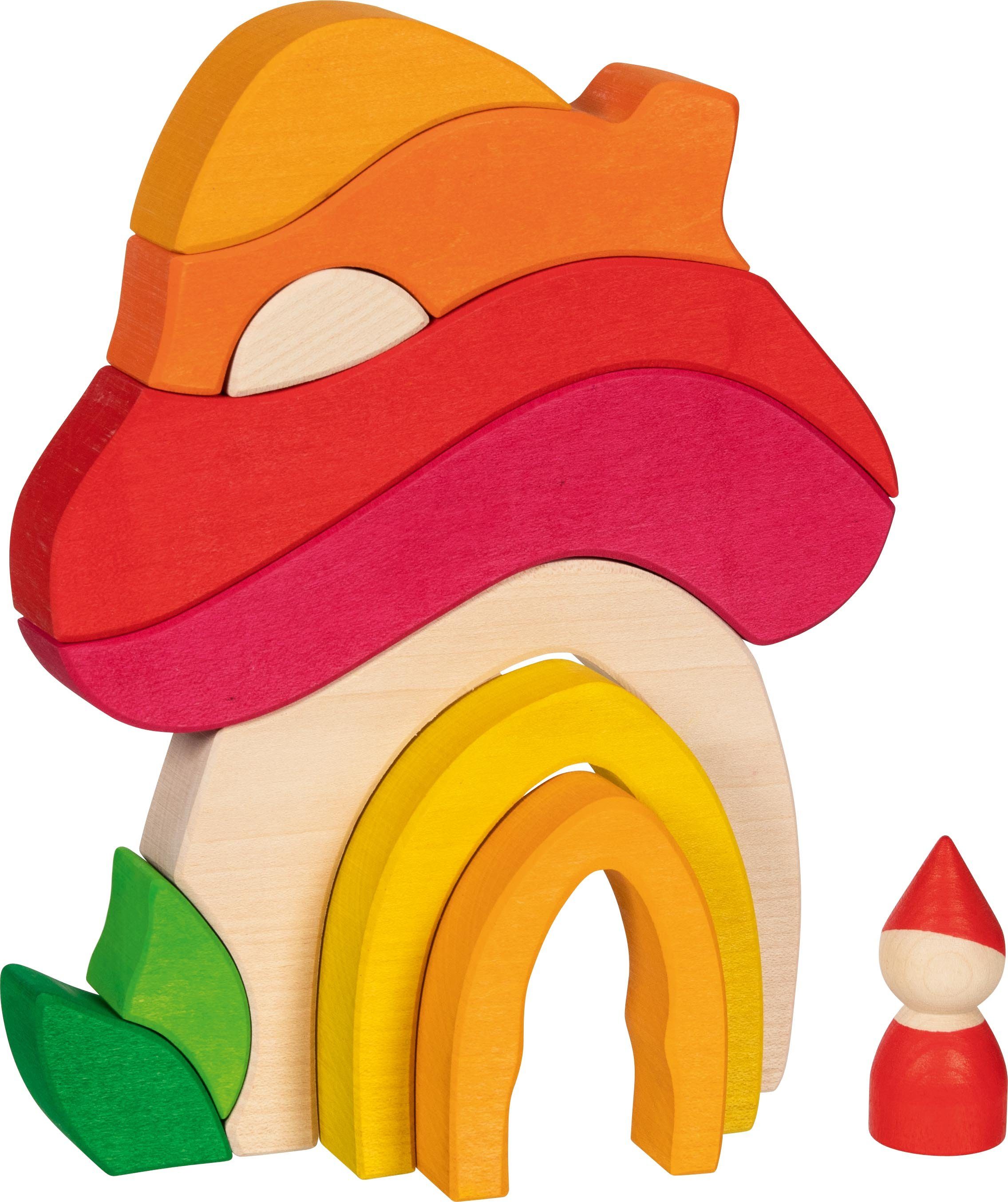 goki Pilzhäuschen Spielbausteine, (7 St), Made in Europe
